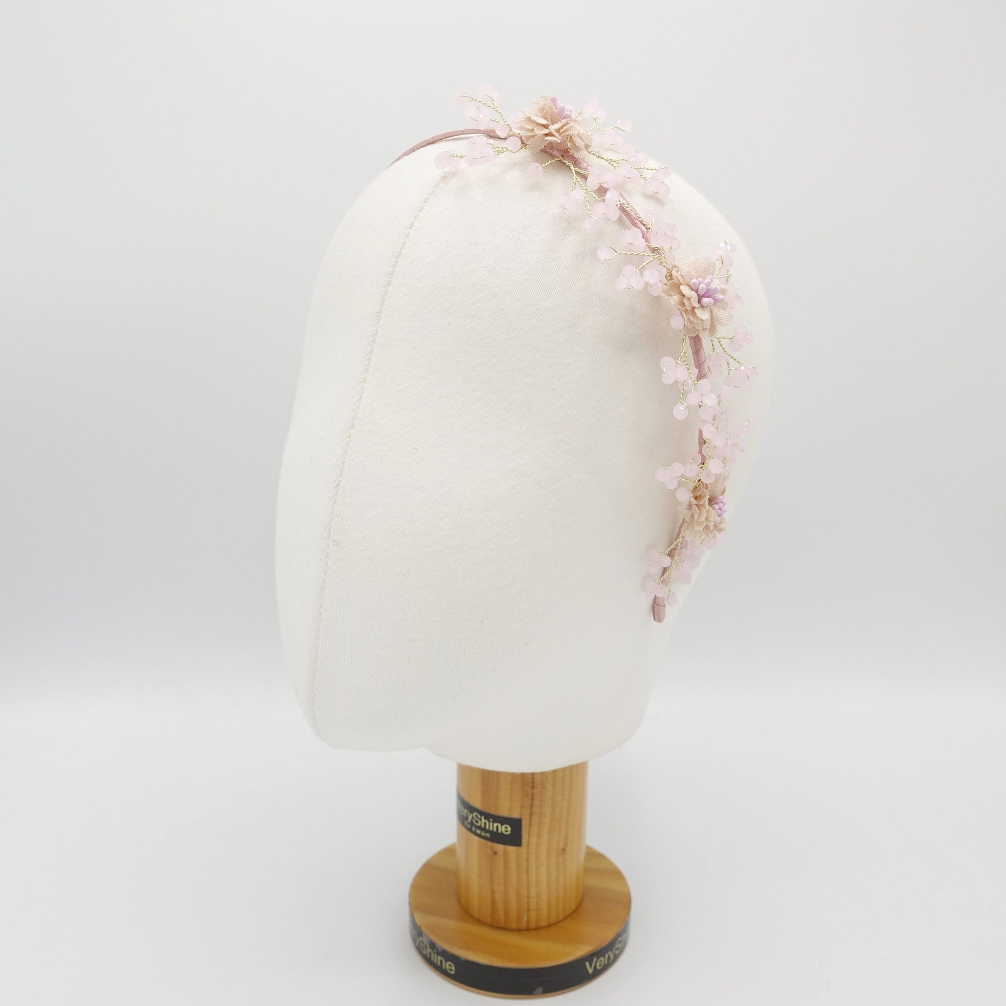 pearl branch headband bridal flower hairband for wedding