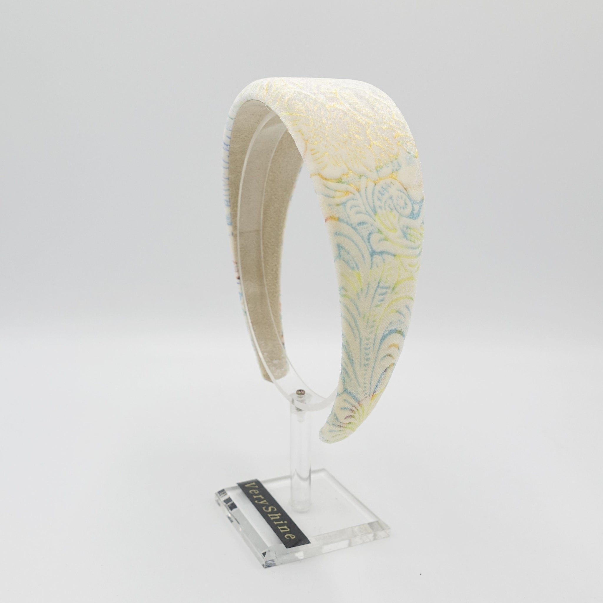 velvet headband flower patterned hairband for women