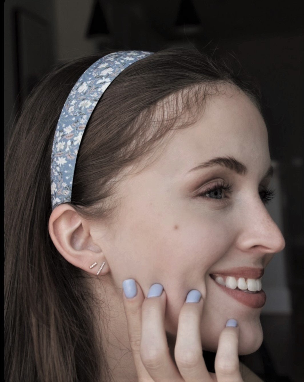 paisley headband floral print basic hairband for women