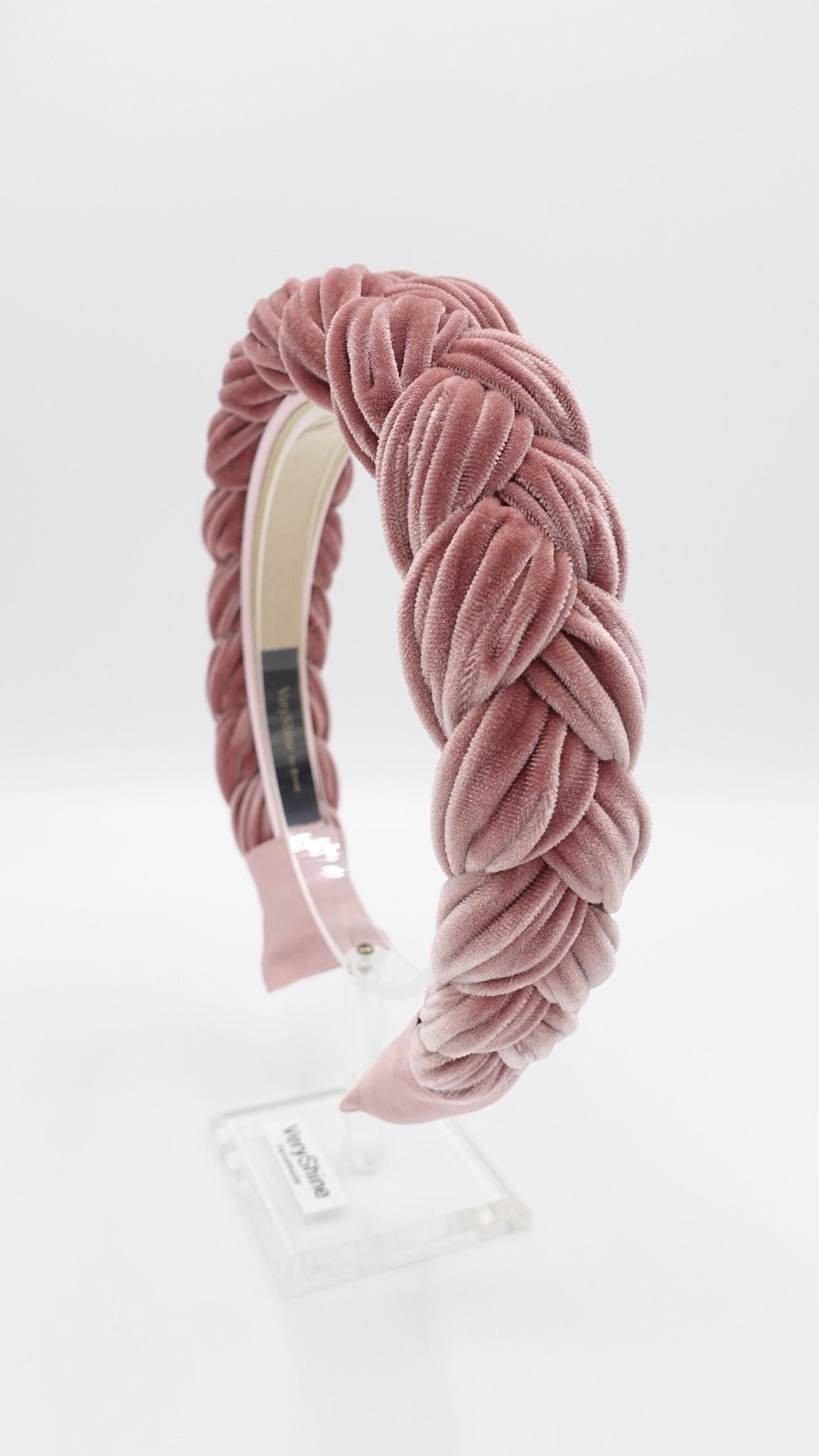 velvet braided headband wide version stylish chunky hairband women plaited hair accessory