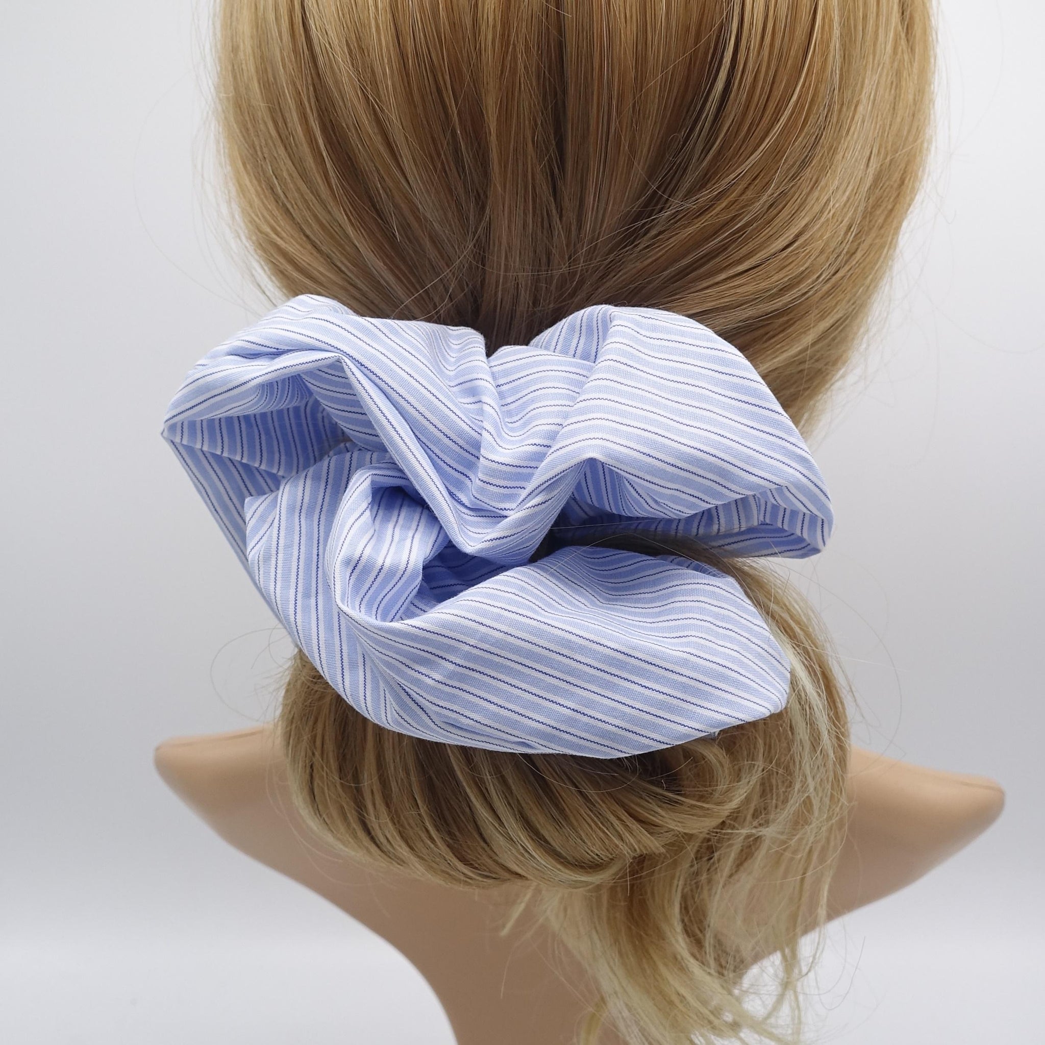 cotton scrunchies, stripe scrunchies, oversized scrunchies for women