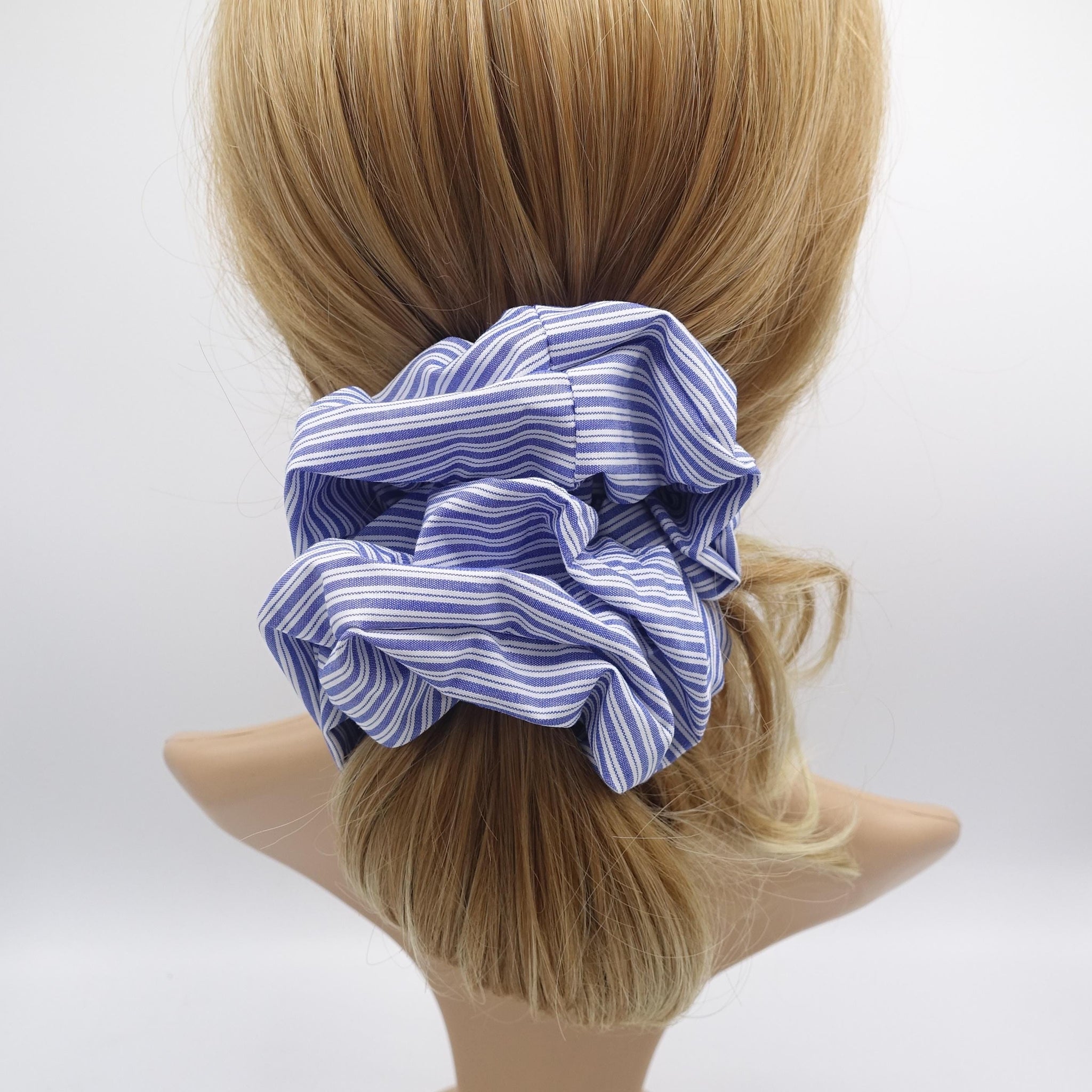 cotton scrunchies, stripe scrunchies, oversized scrunchies for women
