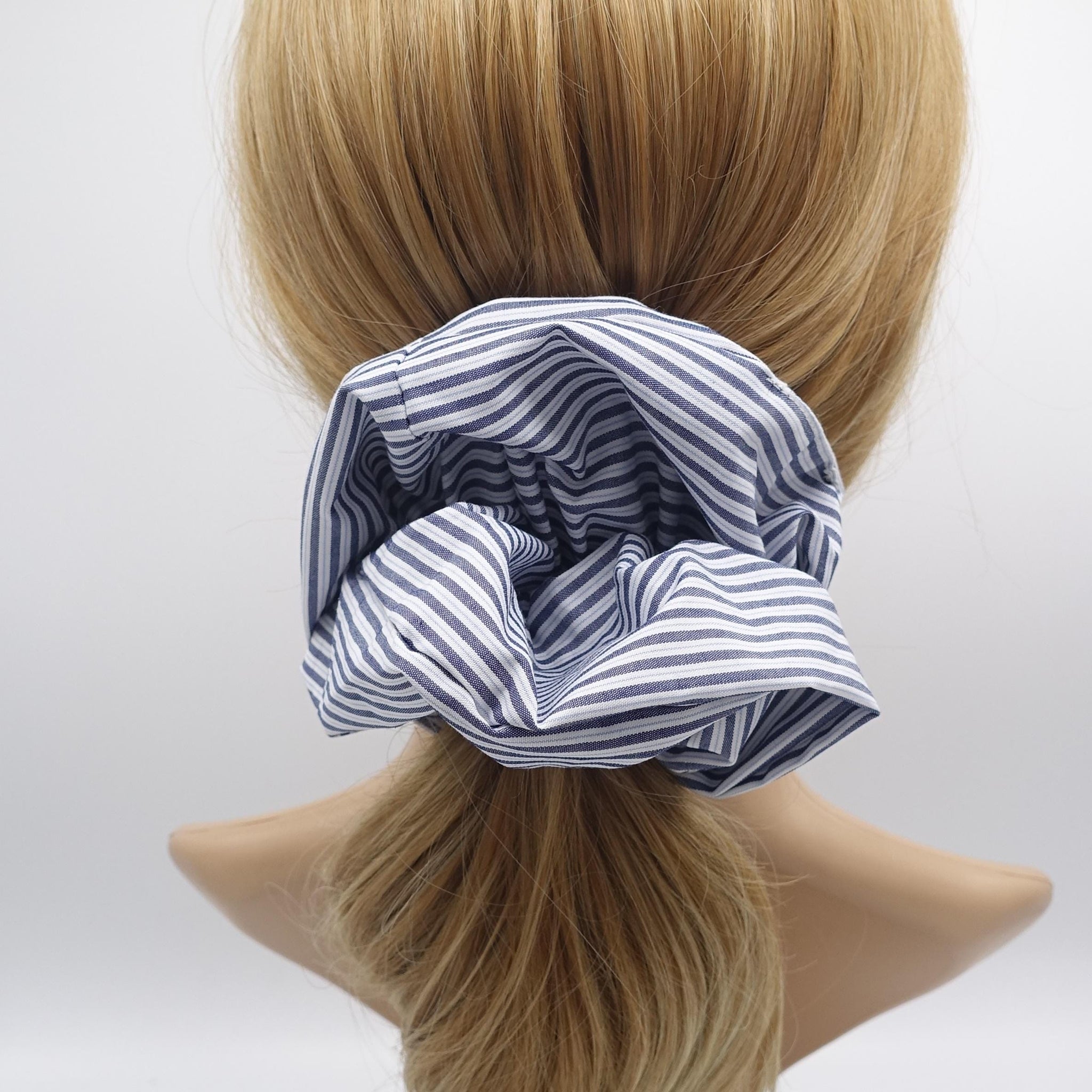 cotton scrunchies, stripe scrunchies, oversized scrunchies for women