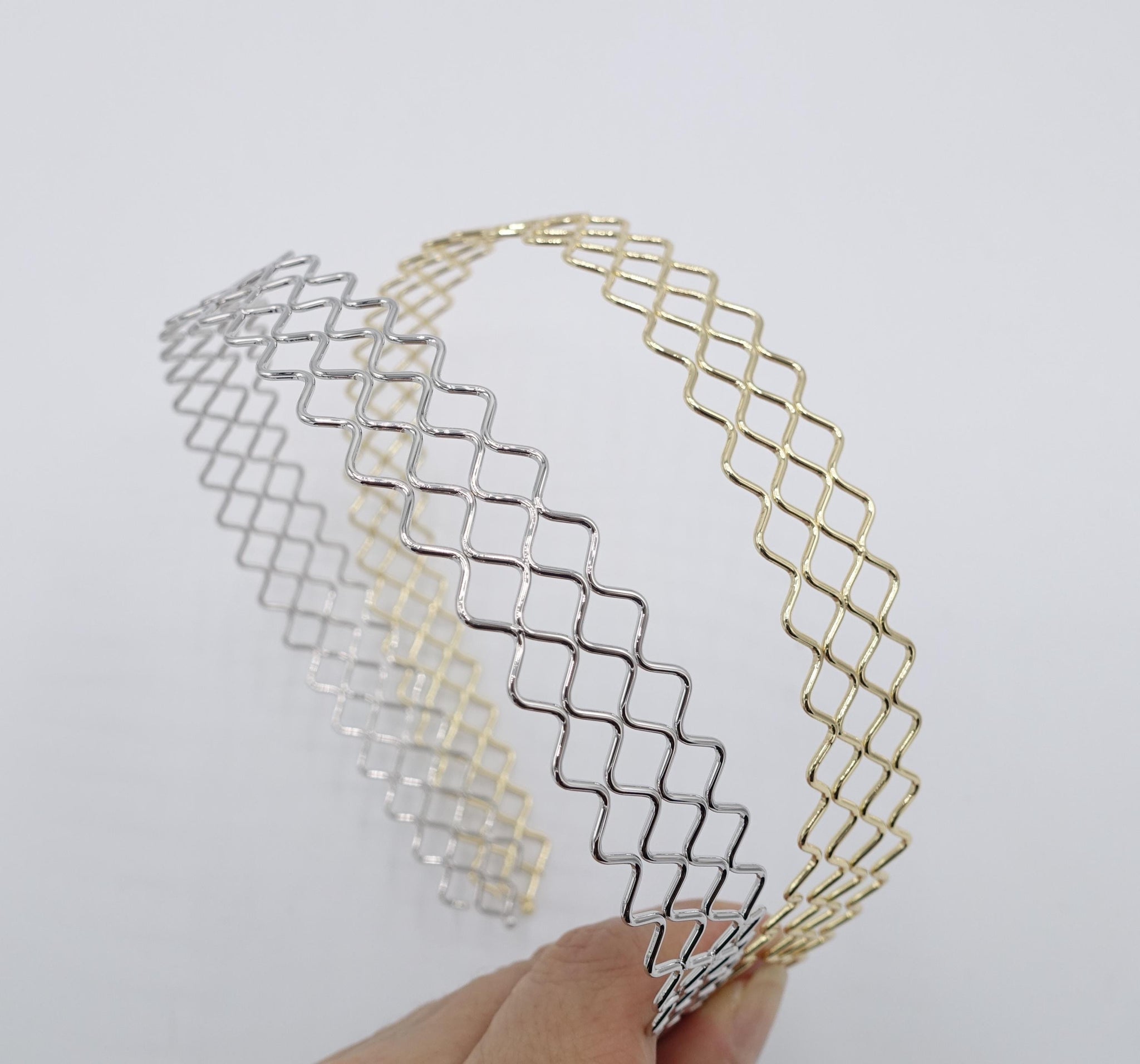 metal headband, square headband, simple headband