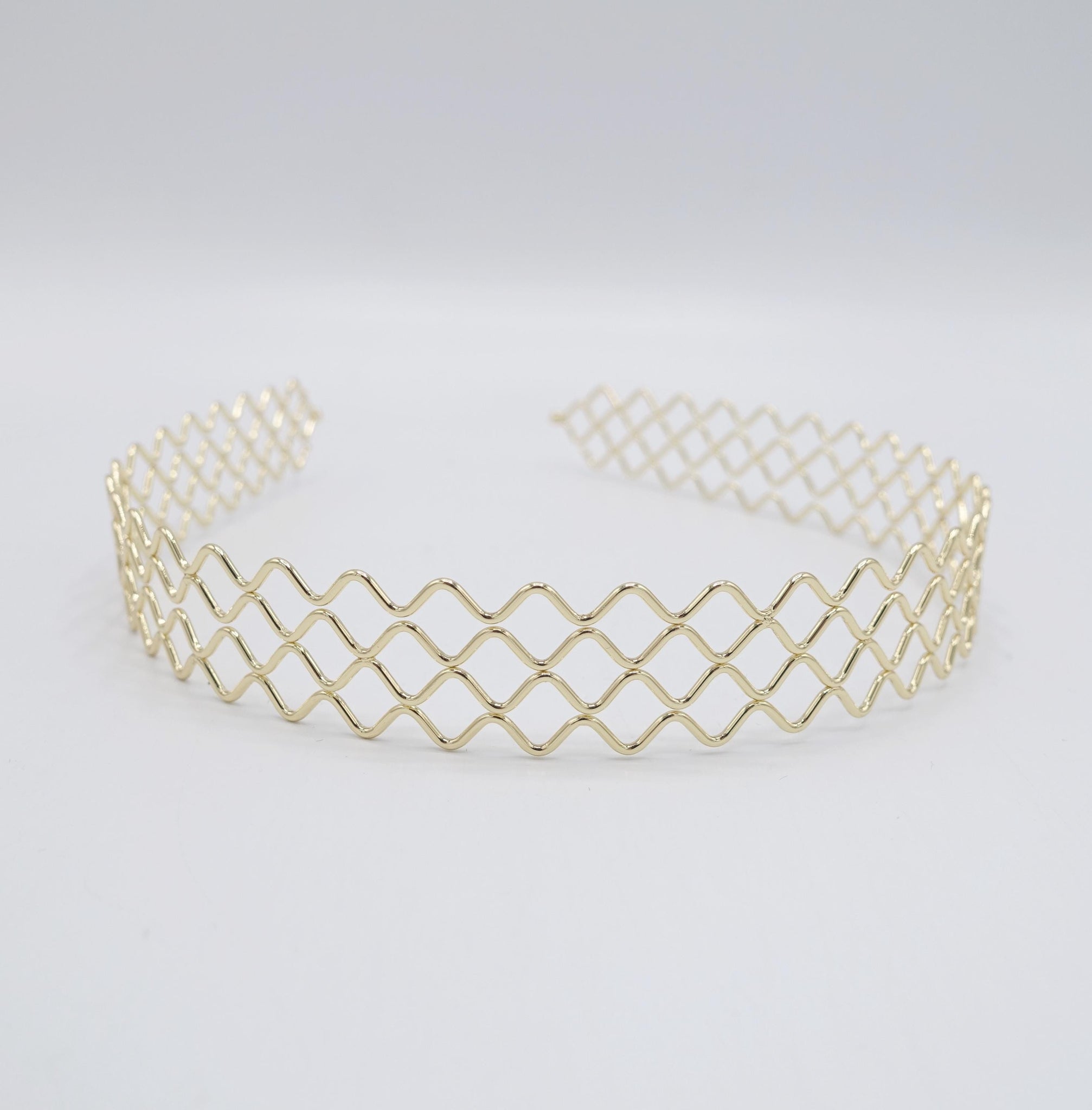 metal headband, square headband, simple headband