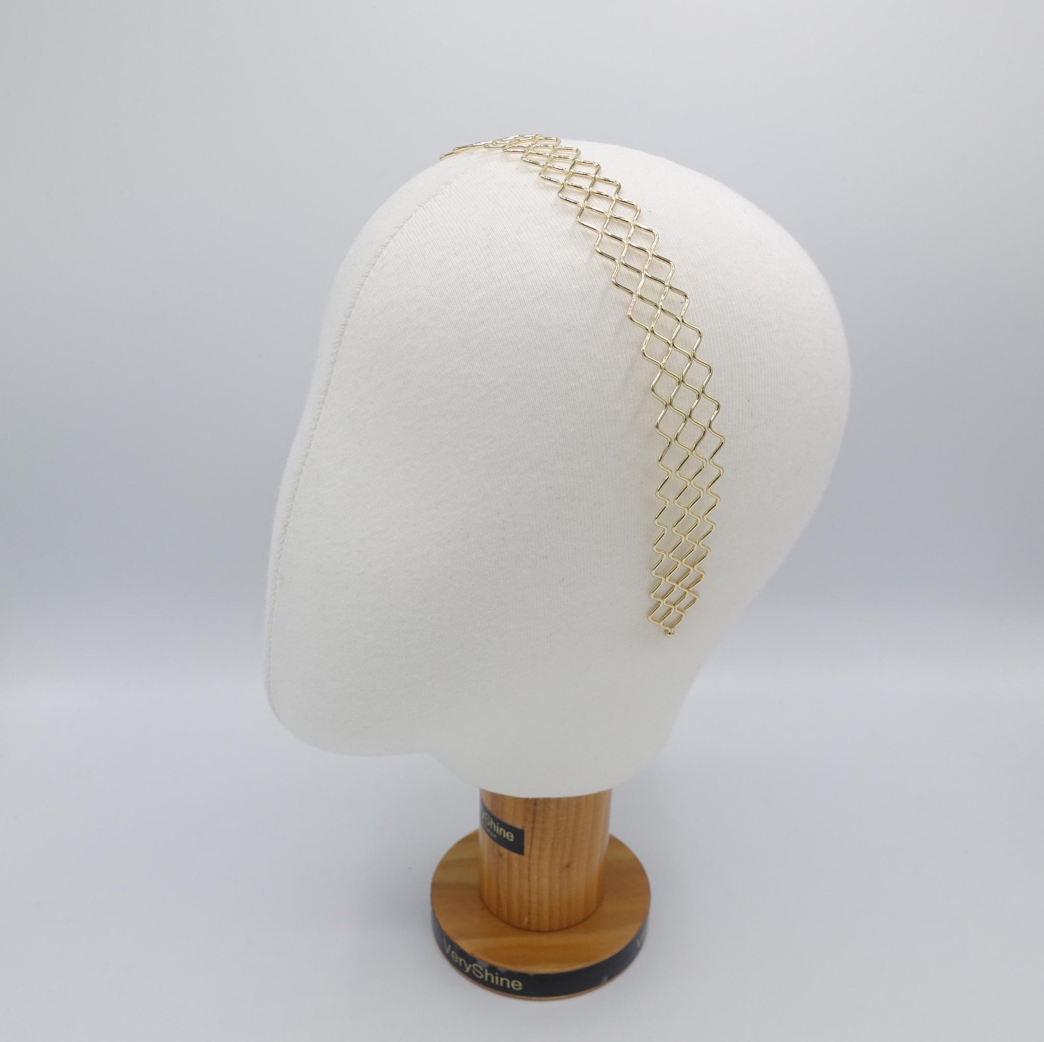 metal headband, square headband, simple headband