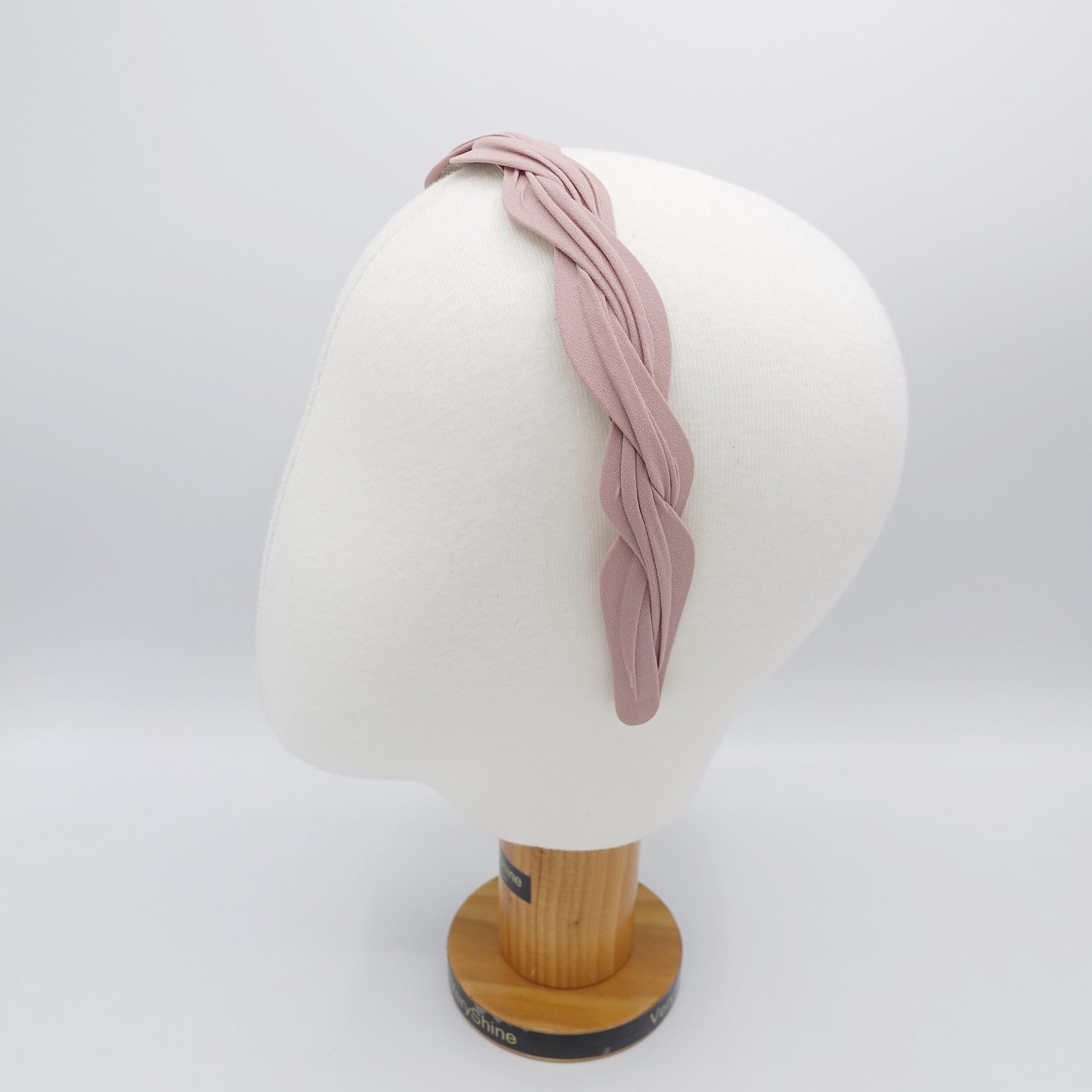 chiffon wave headband, narrow headband for women