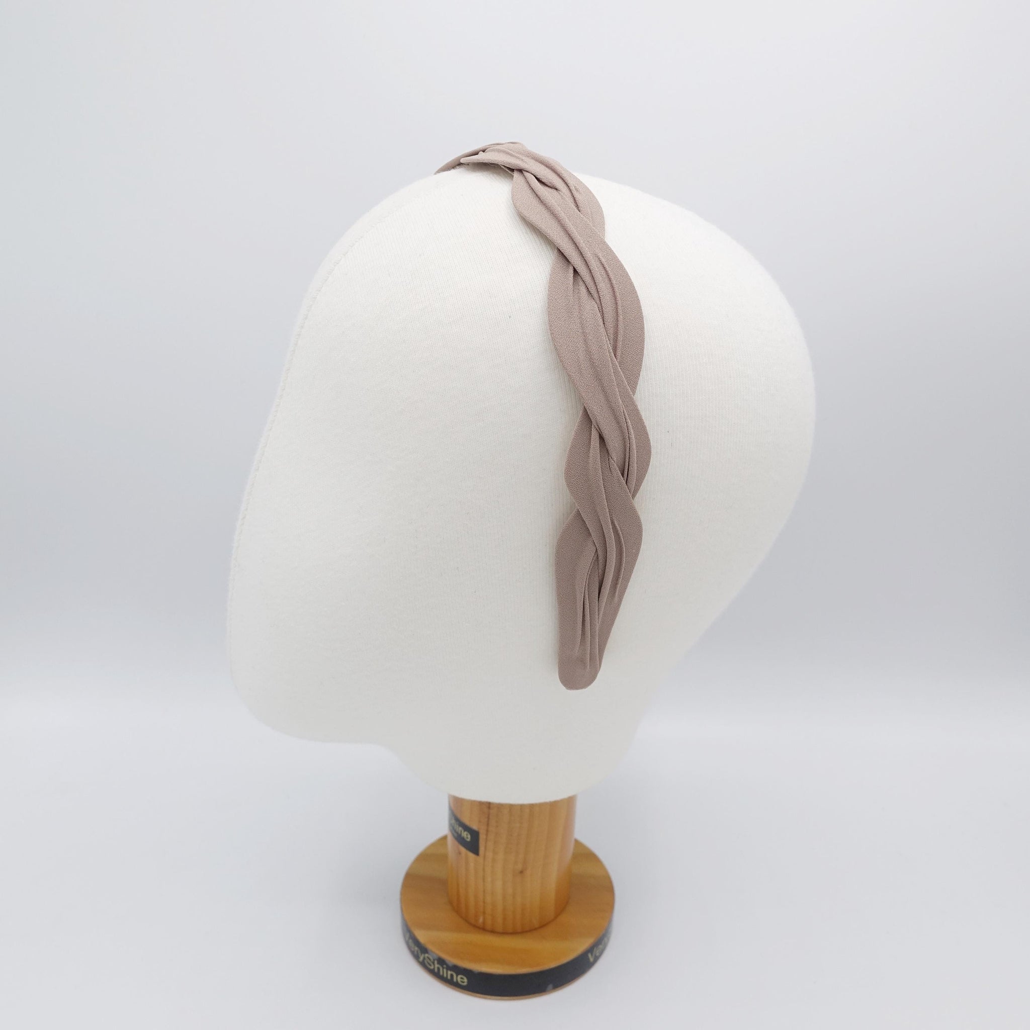 chiffon wave headband, narrow headband for women