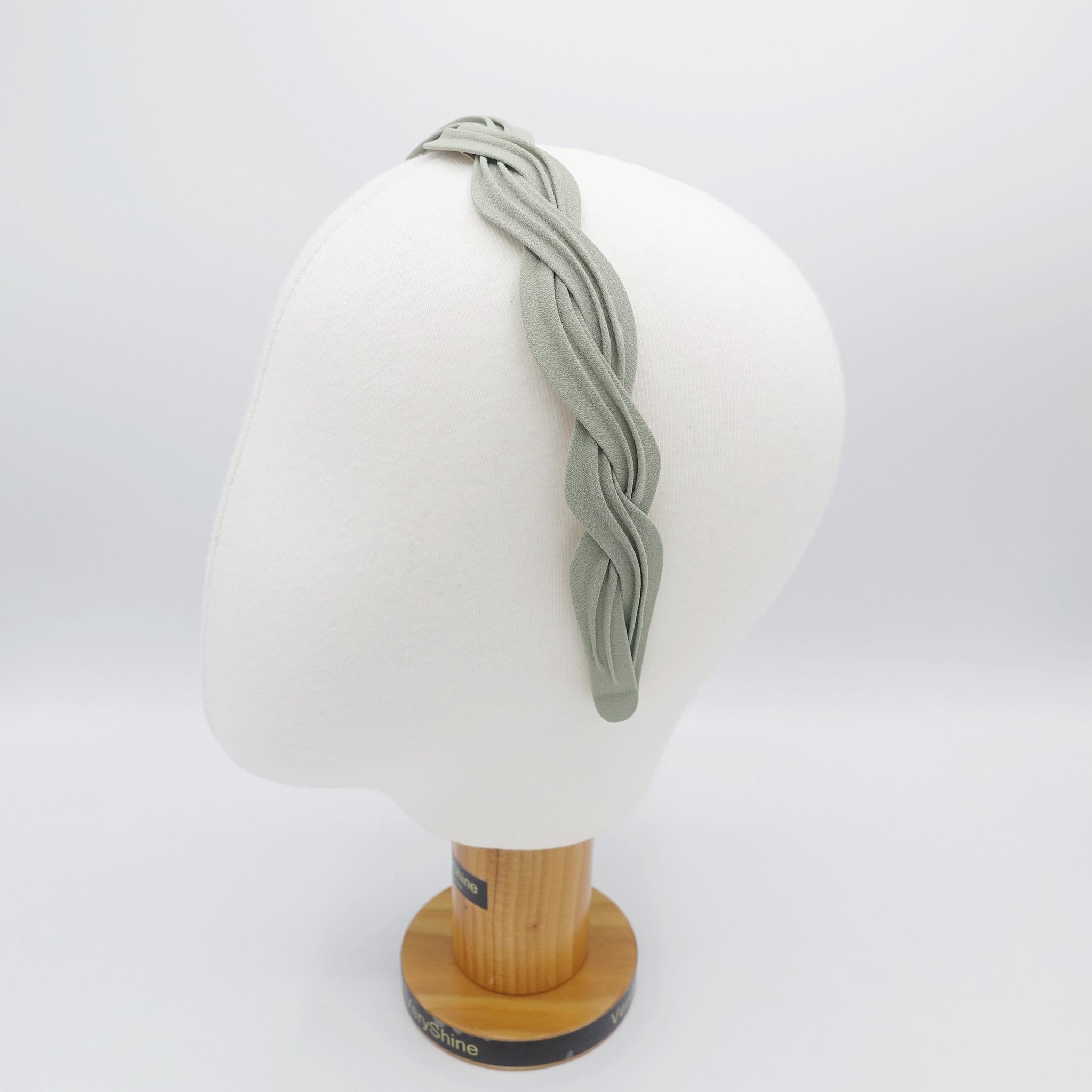 chiffon wave headband, narrow headband for women