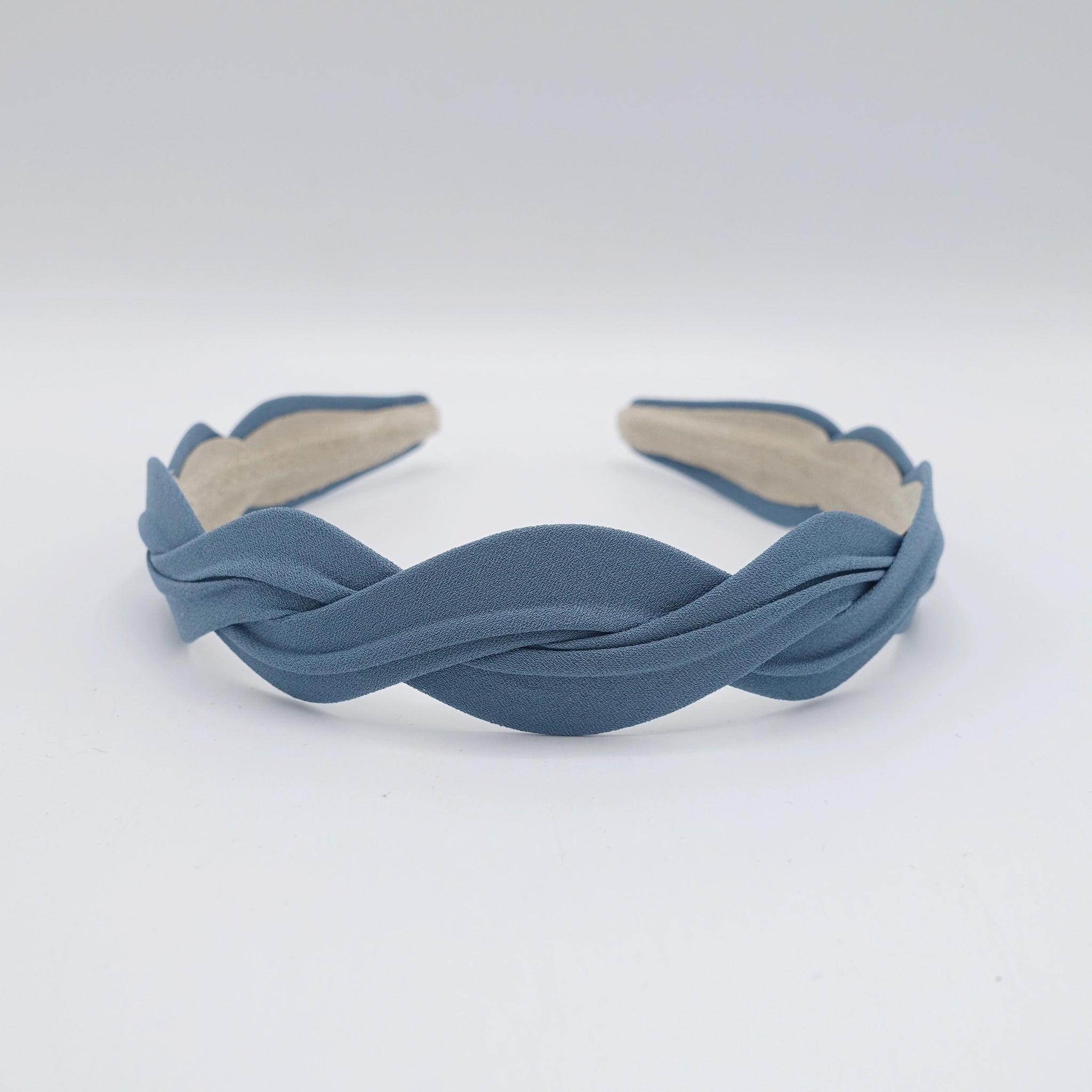 chiffon wave headband, narrow headband for women
