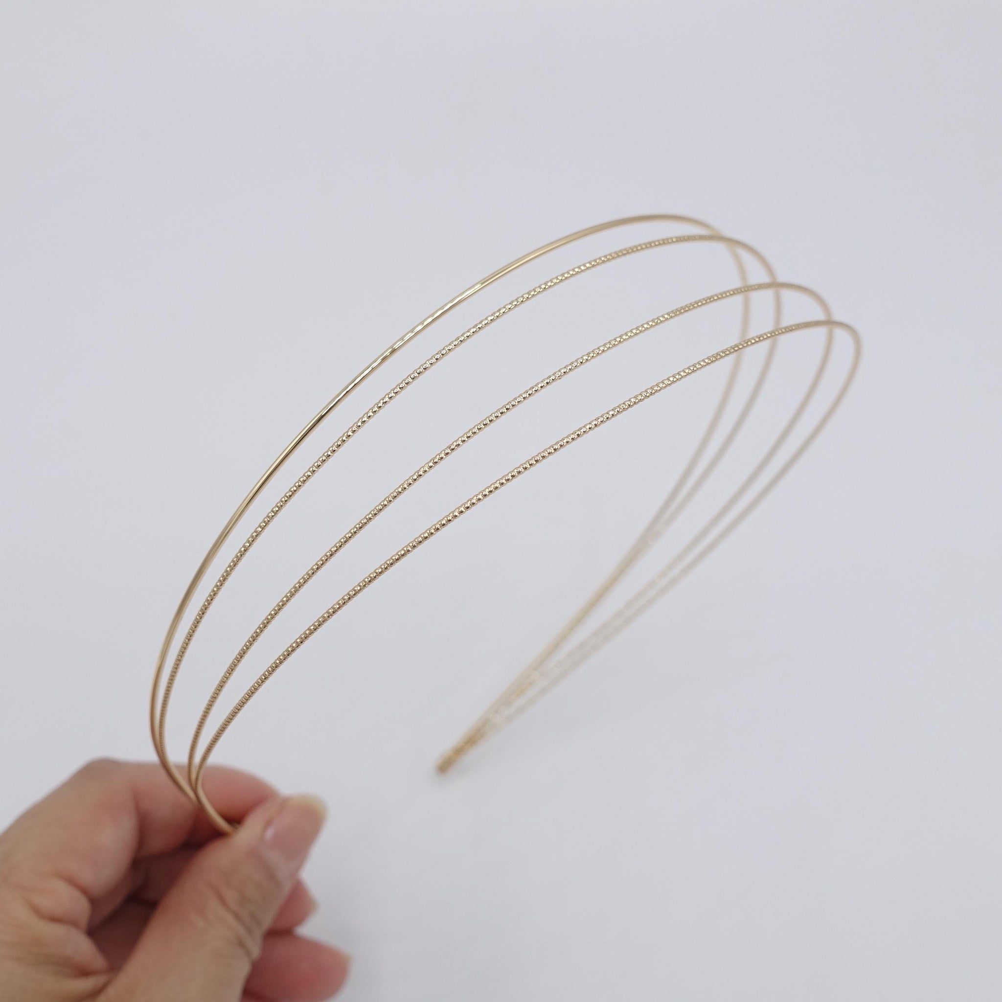 multi metal headband, thin headband for women