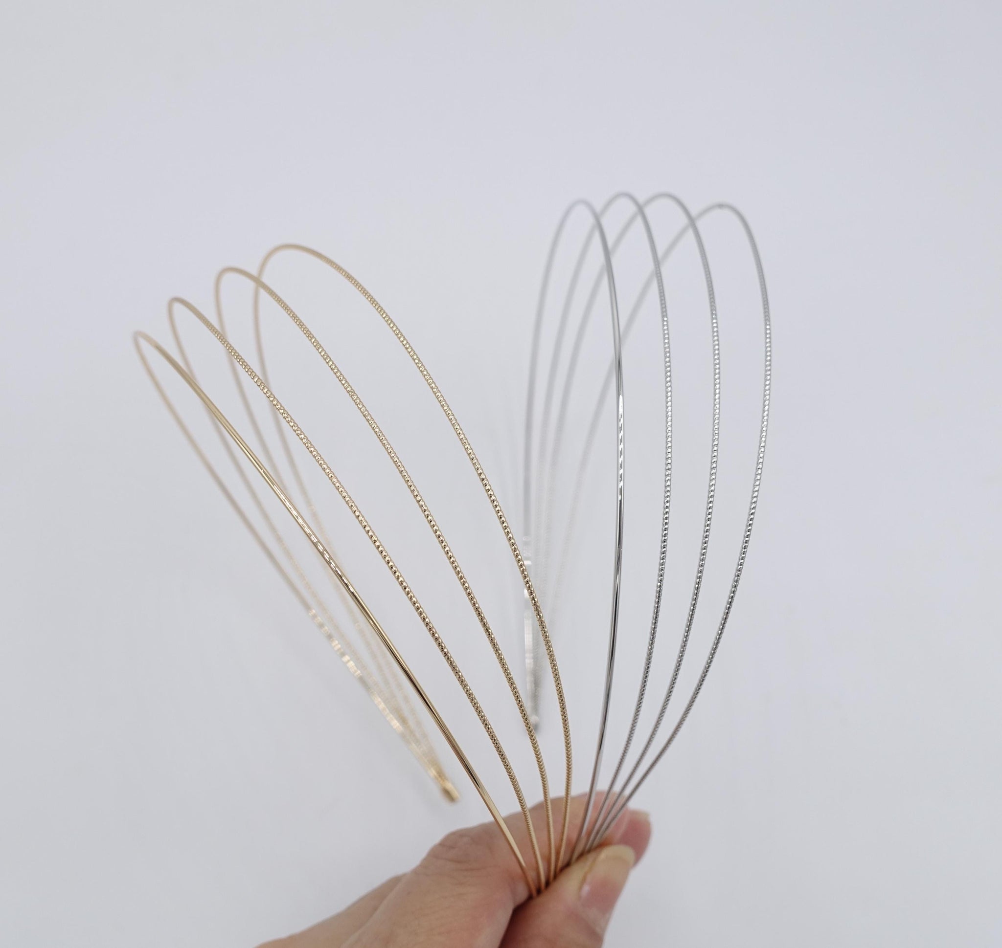 multi metal headband, thin headband for women