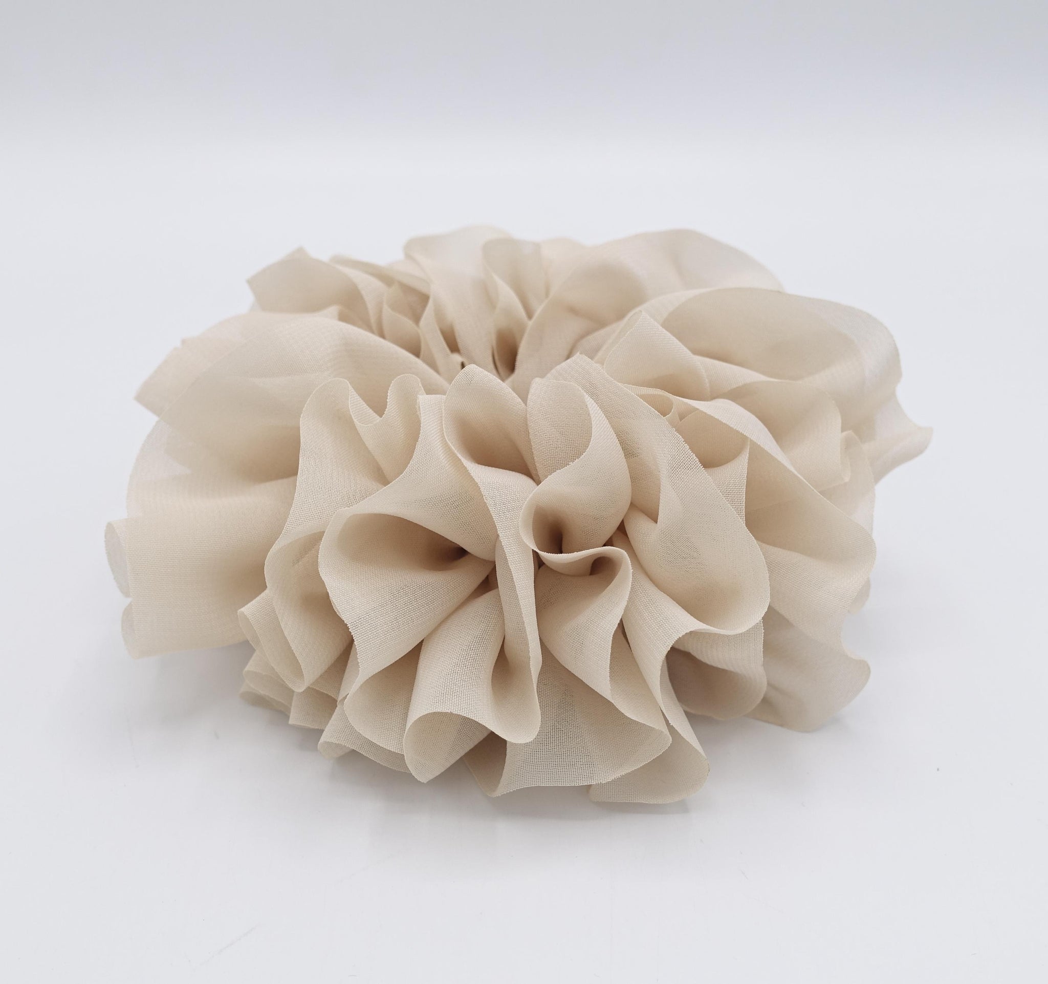 ruffle volume scrunchies, chiffon scrunchies for women