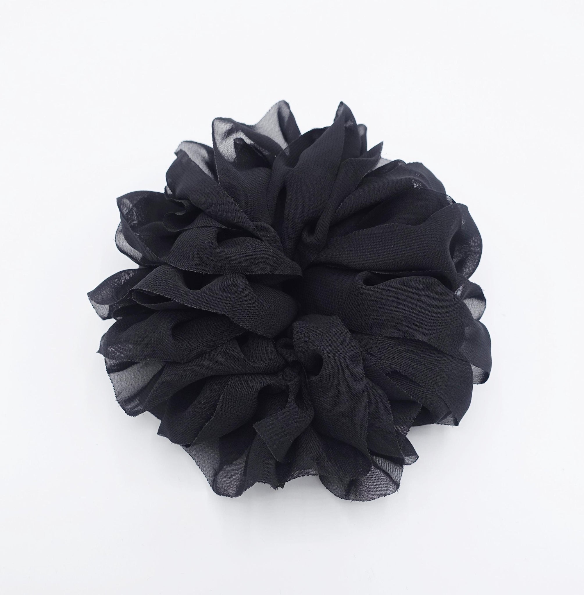 ruffle volume scrunchies, chiffon scrunchies for women
