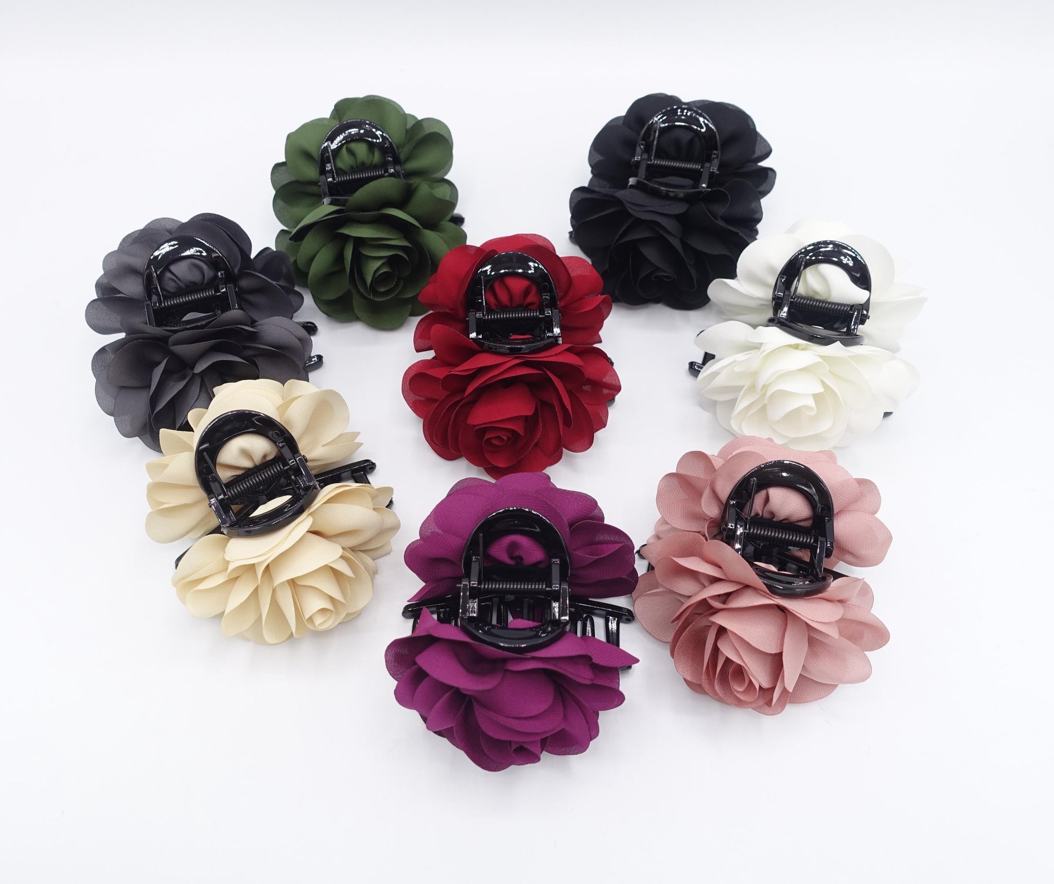 flower hair claw, medium claw hair accessory for women