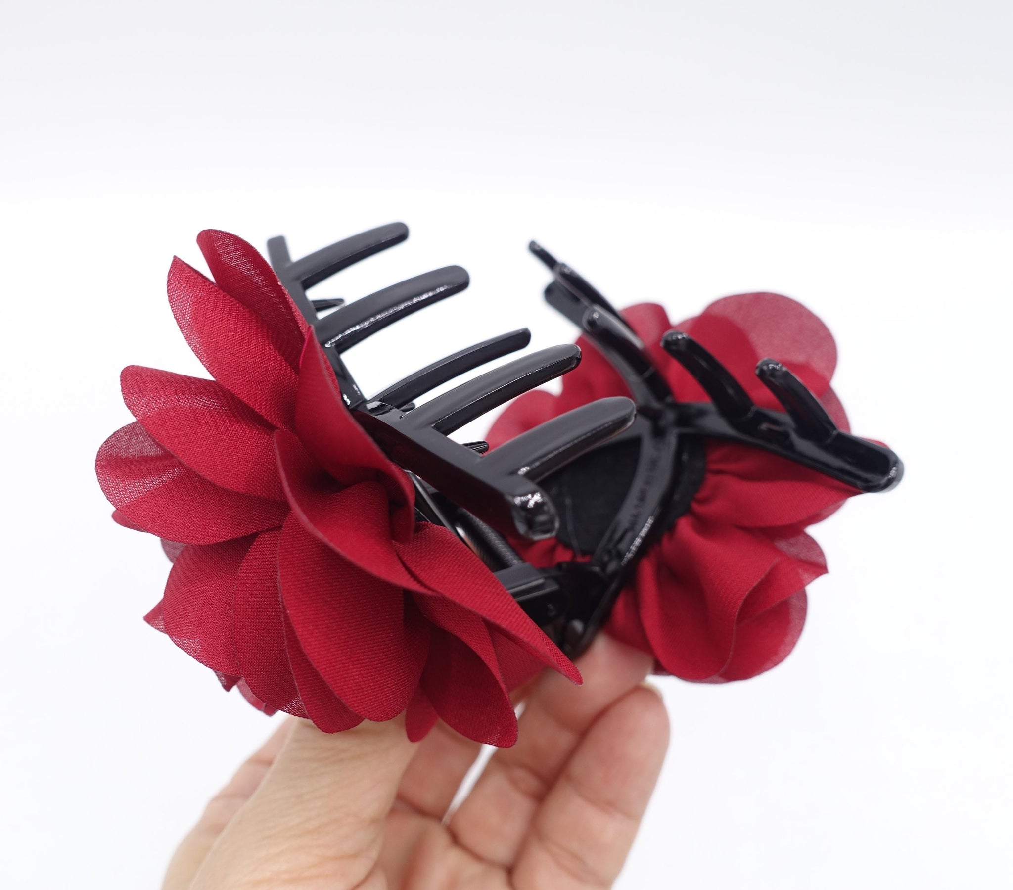 flower hair claw, medium claw hair accessory for women