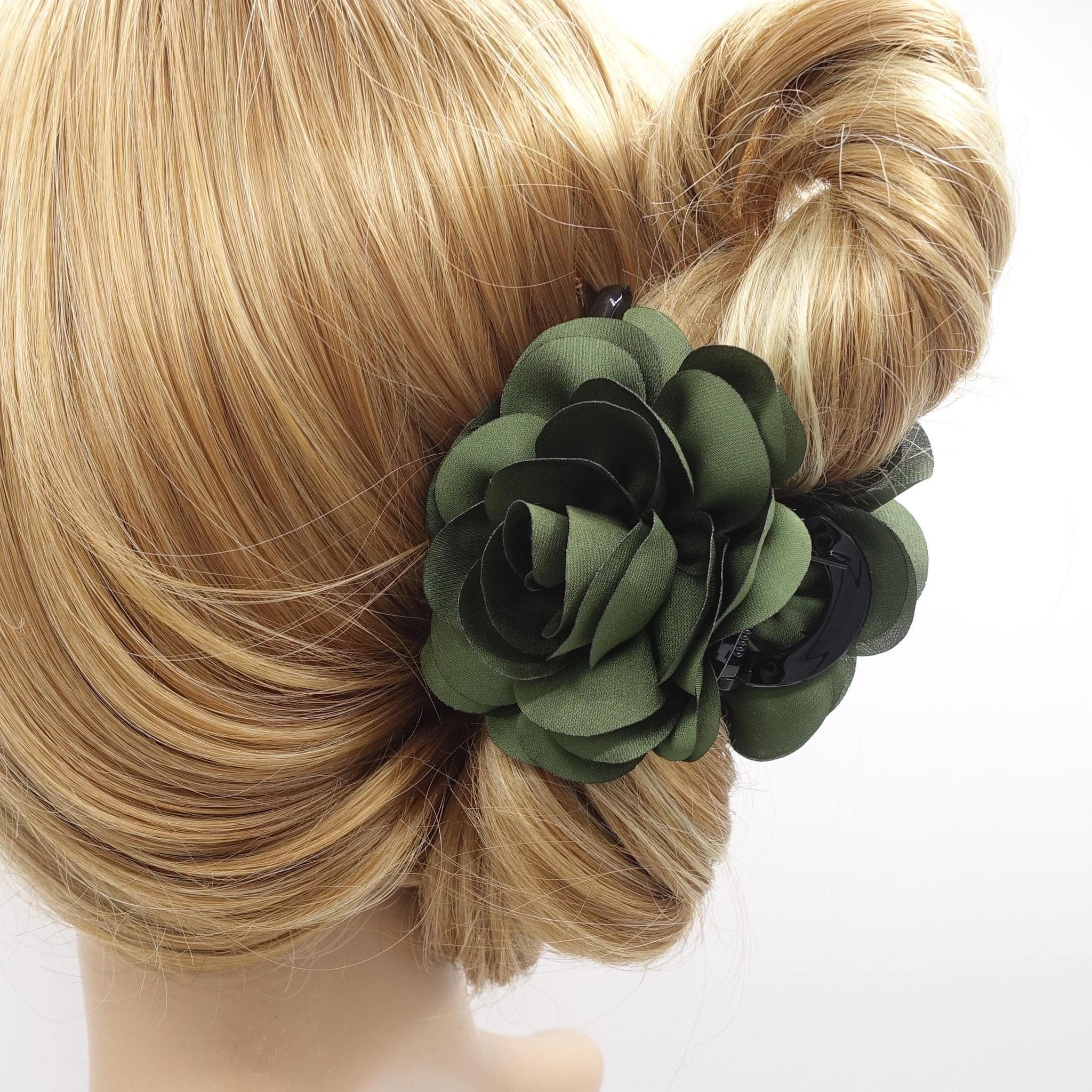 flower hair claw, medium claw hair accessory for women