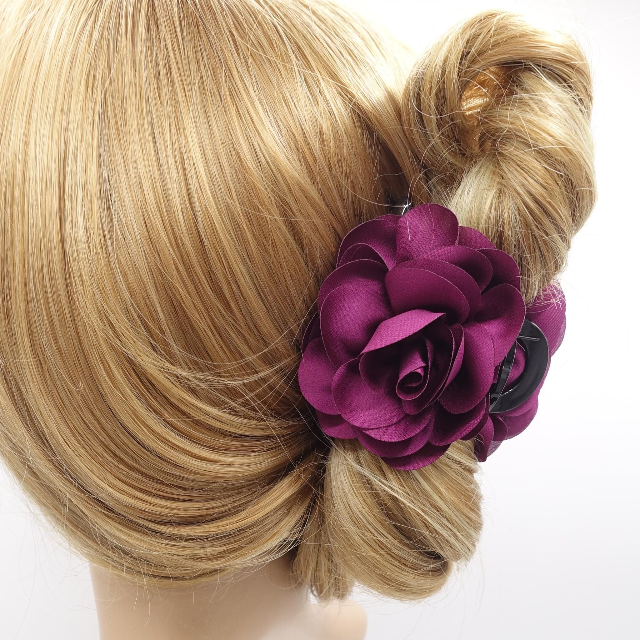 flower hair claw, medium claw hair accessory for women