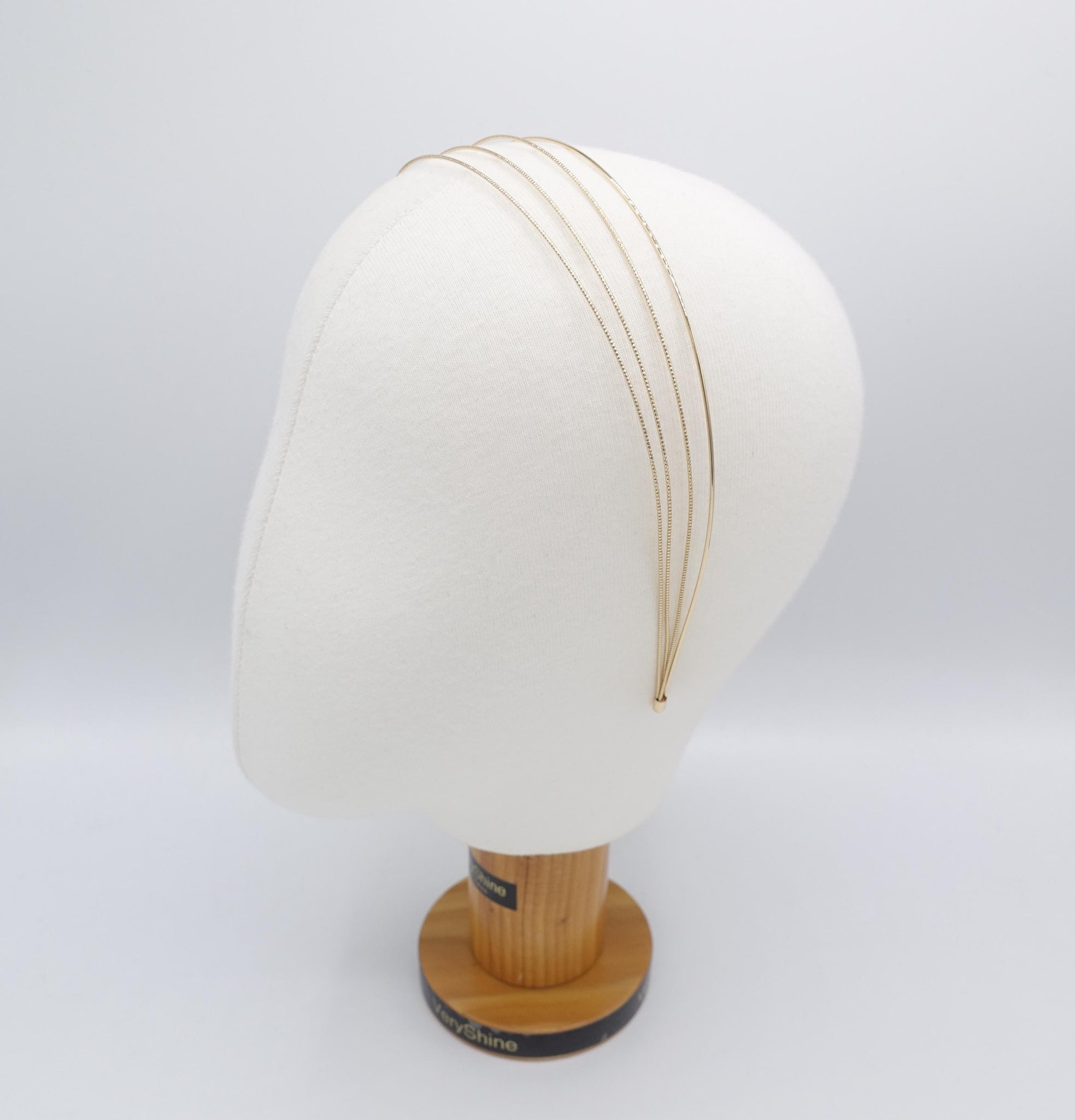 multi metal headband, thin headband for women