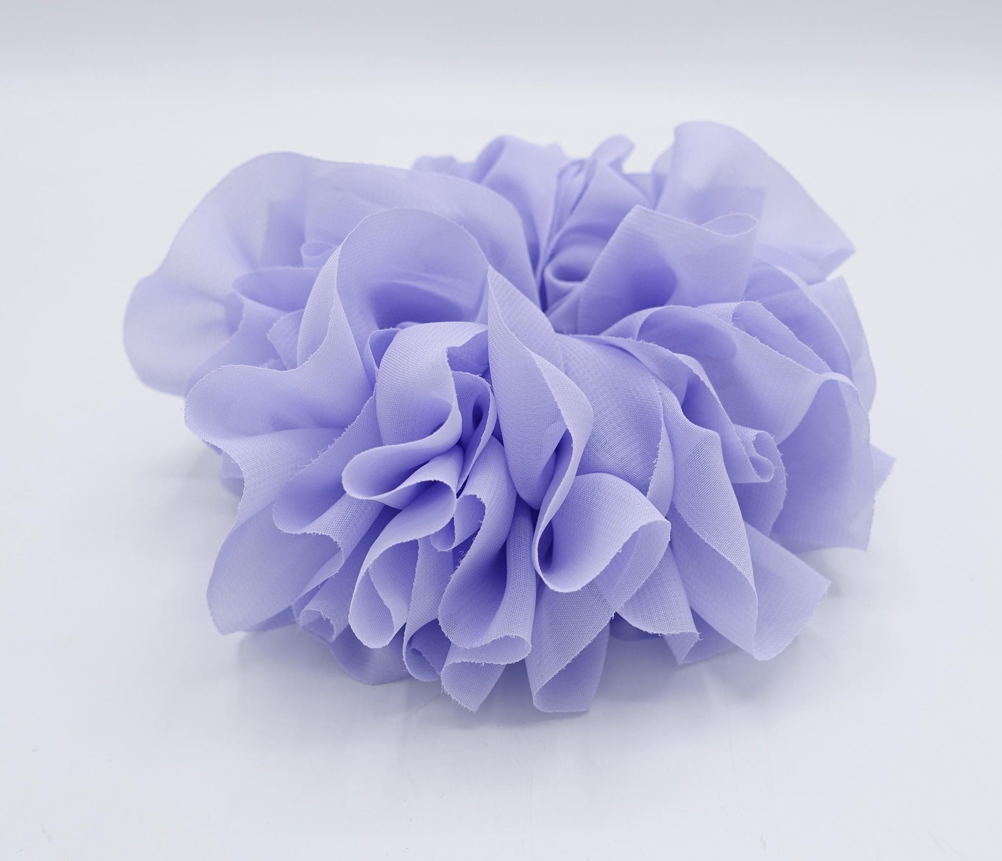 ruffle volume scrunchies, chiffon scrunchies for women