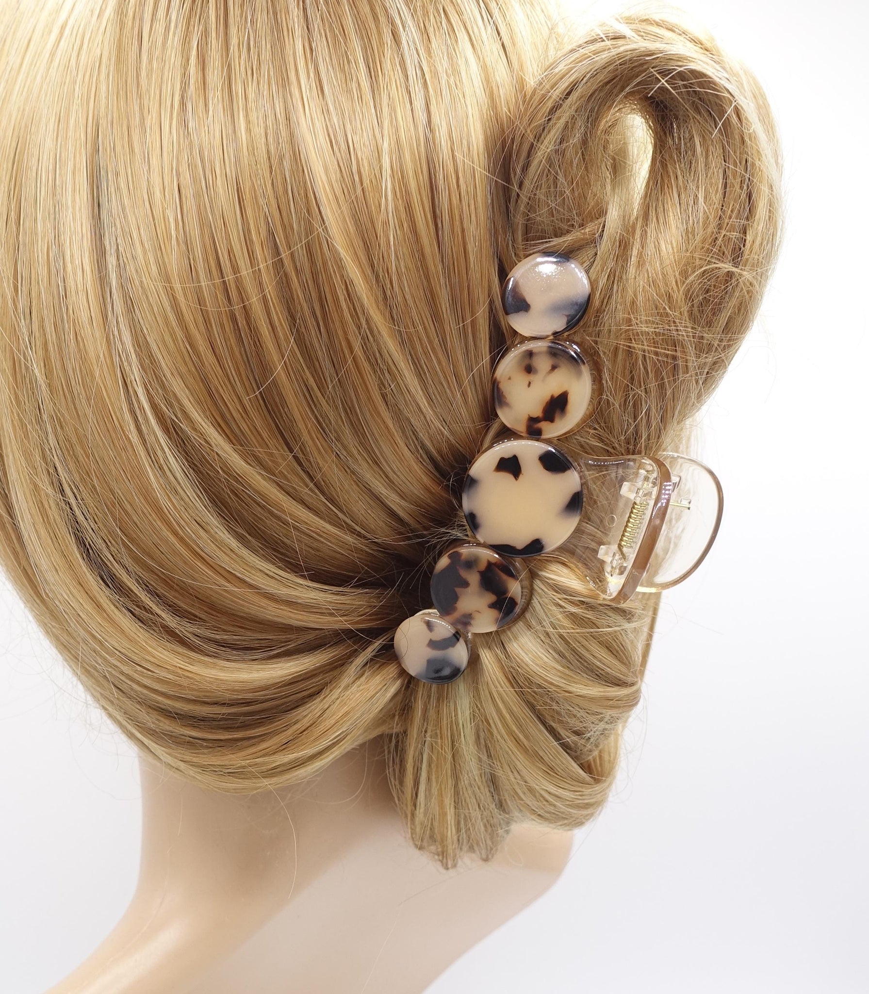 marble hair claw, cellulose acetate hair claw for women