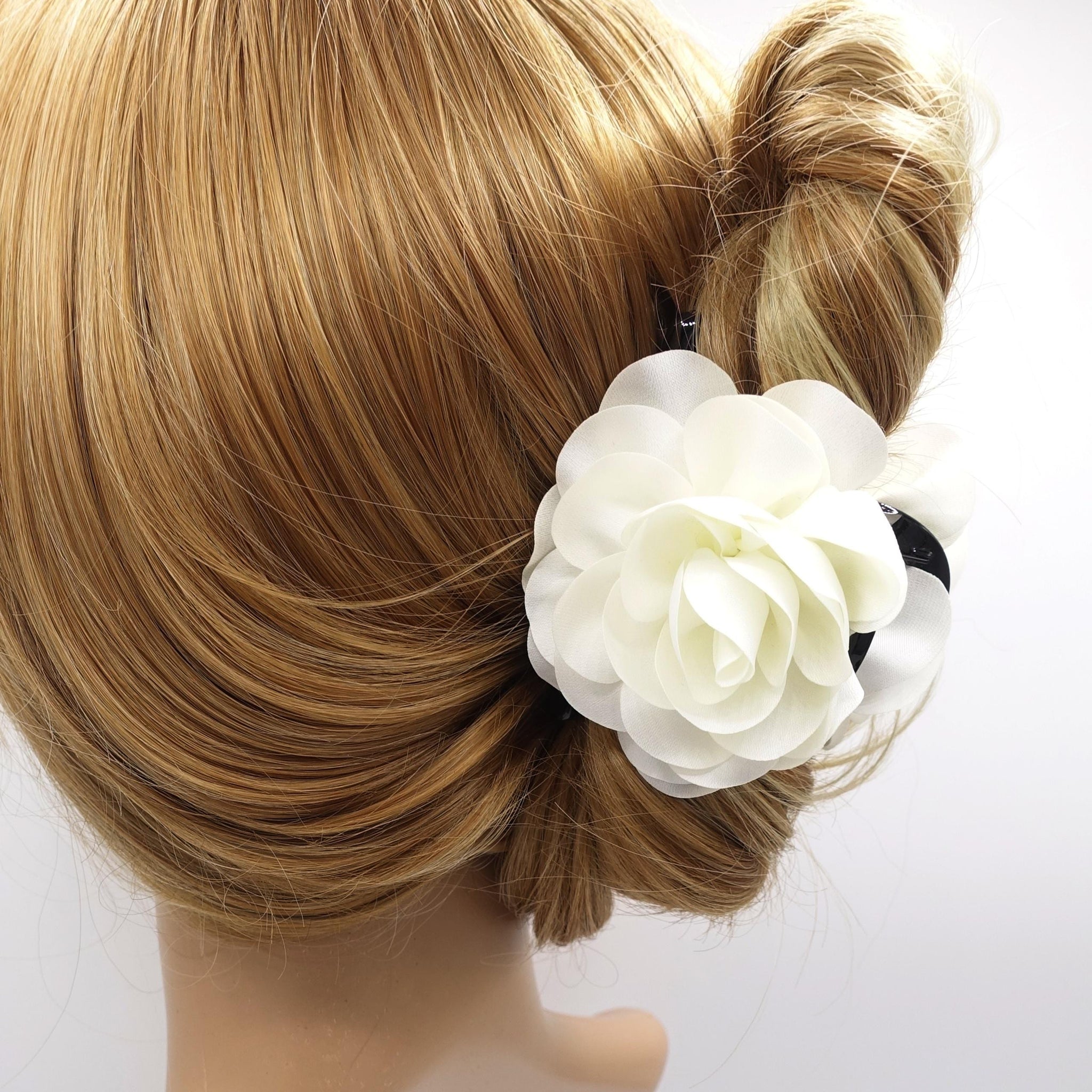 flower hair claw, medium claw hair accessory for women