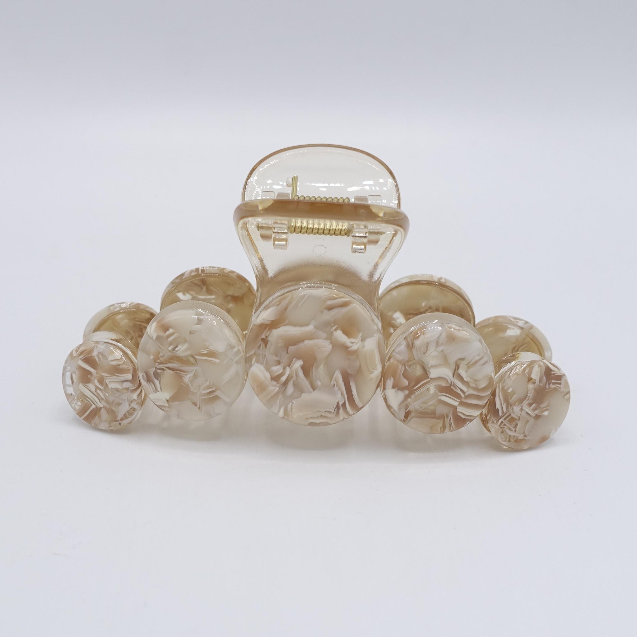 marble hair claw, cellulose acetate hair claw for women