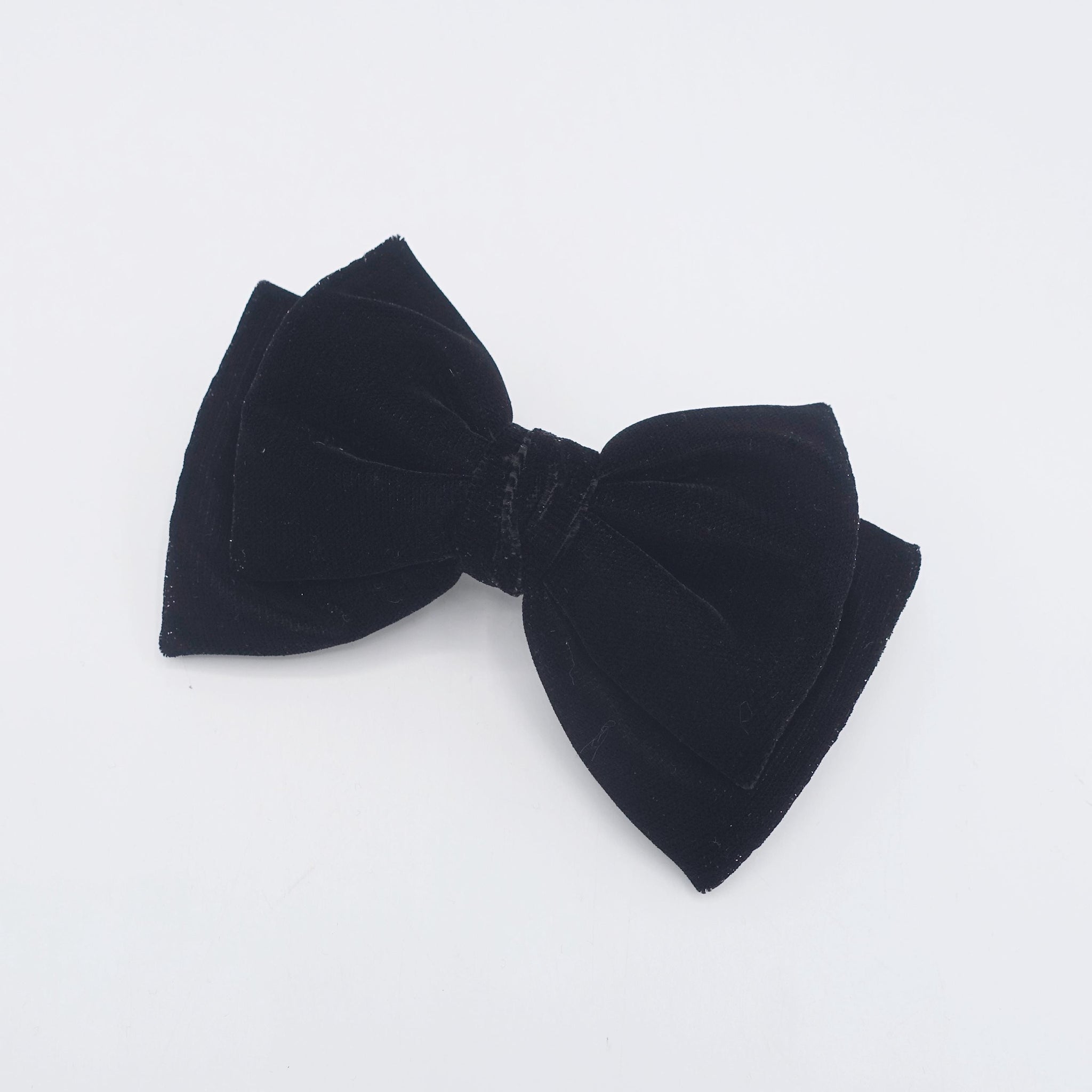 Velvet Bow Hair barrette, glittering hair bow,medium velvet hair bow