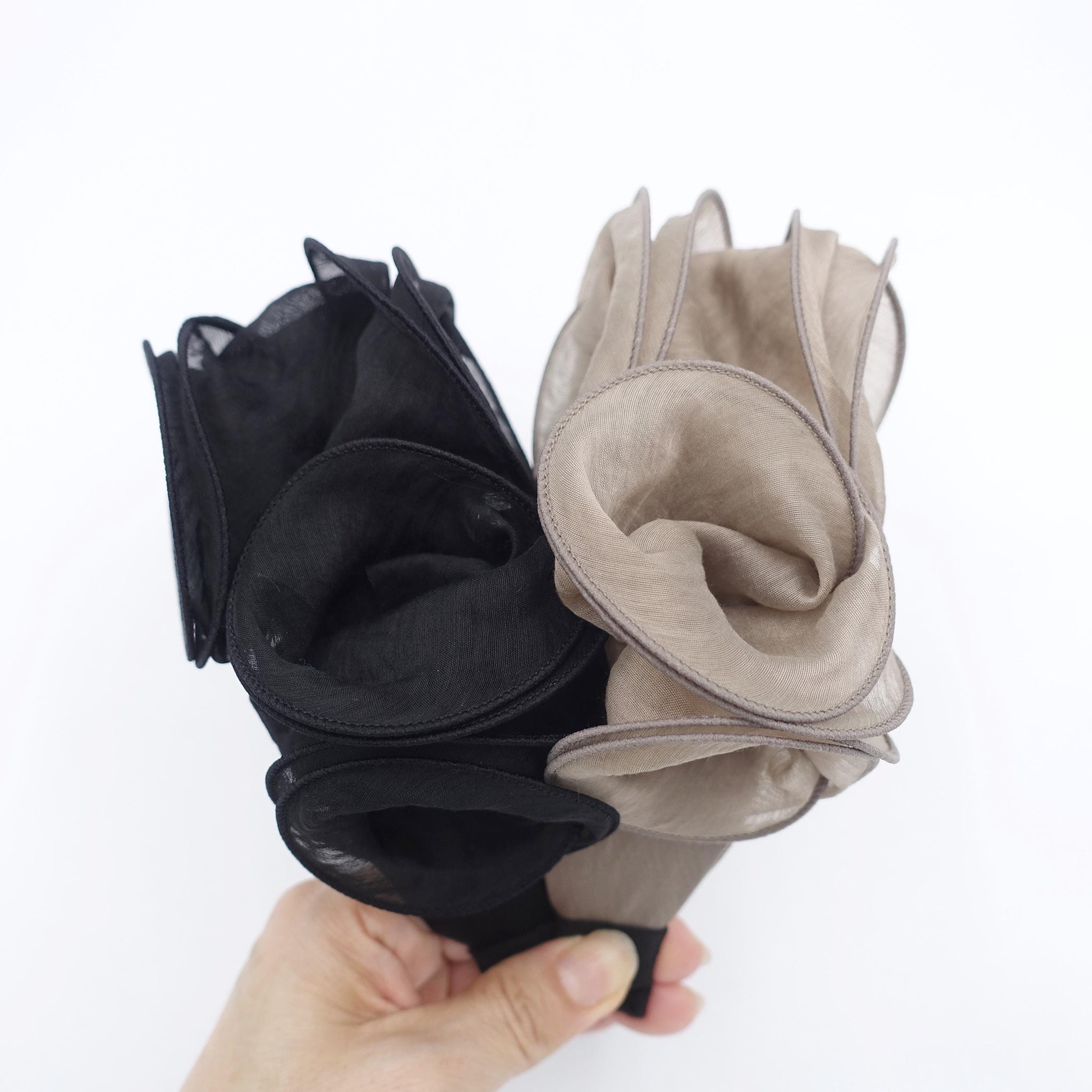 handmade flower embellished headband