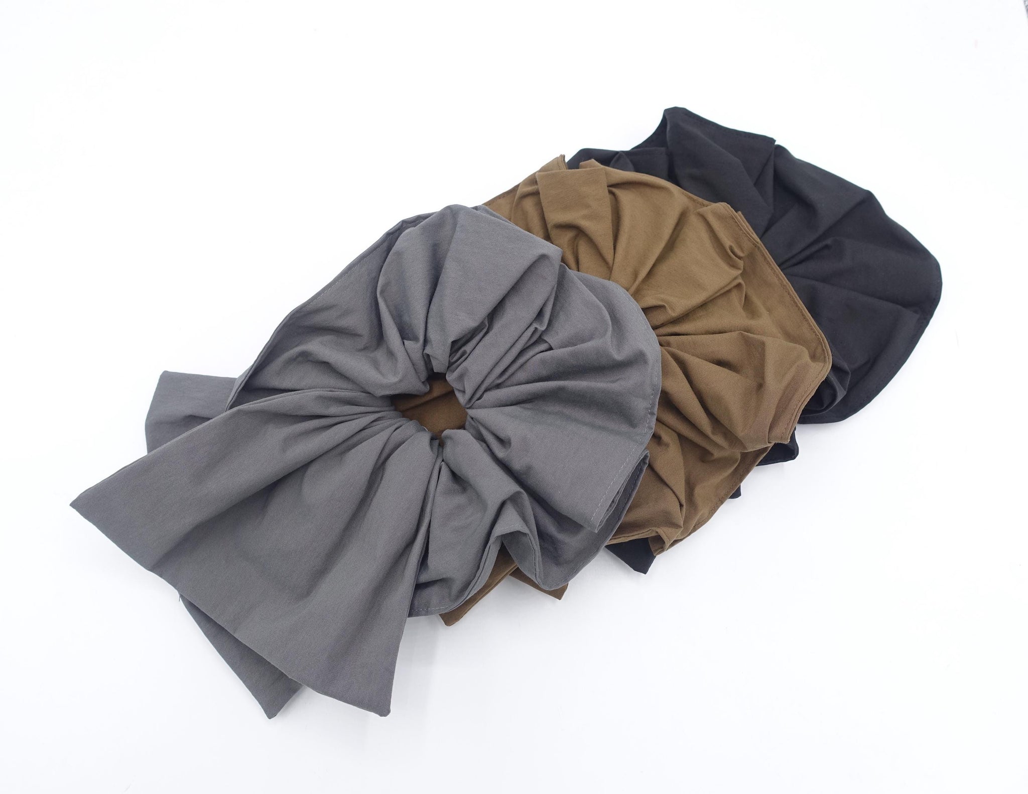 boutique scrunchies, tie scrunchies, stylish hair accessories for women