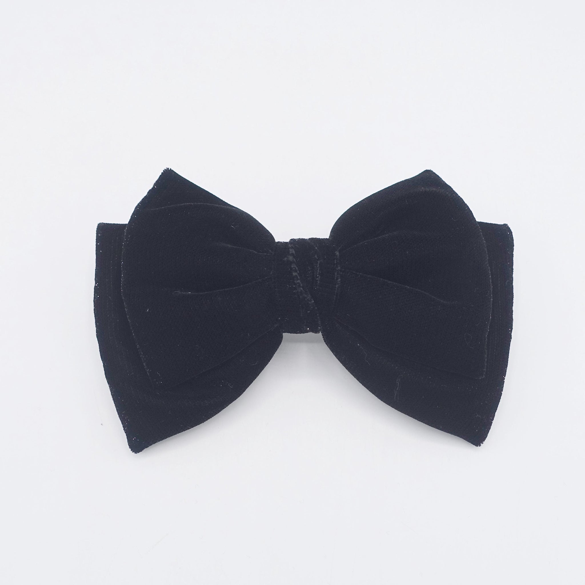 Velvet Bow Hair barrette, glittering hair bow,medium velvet hair bow