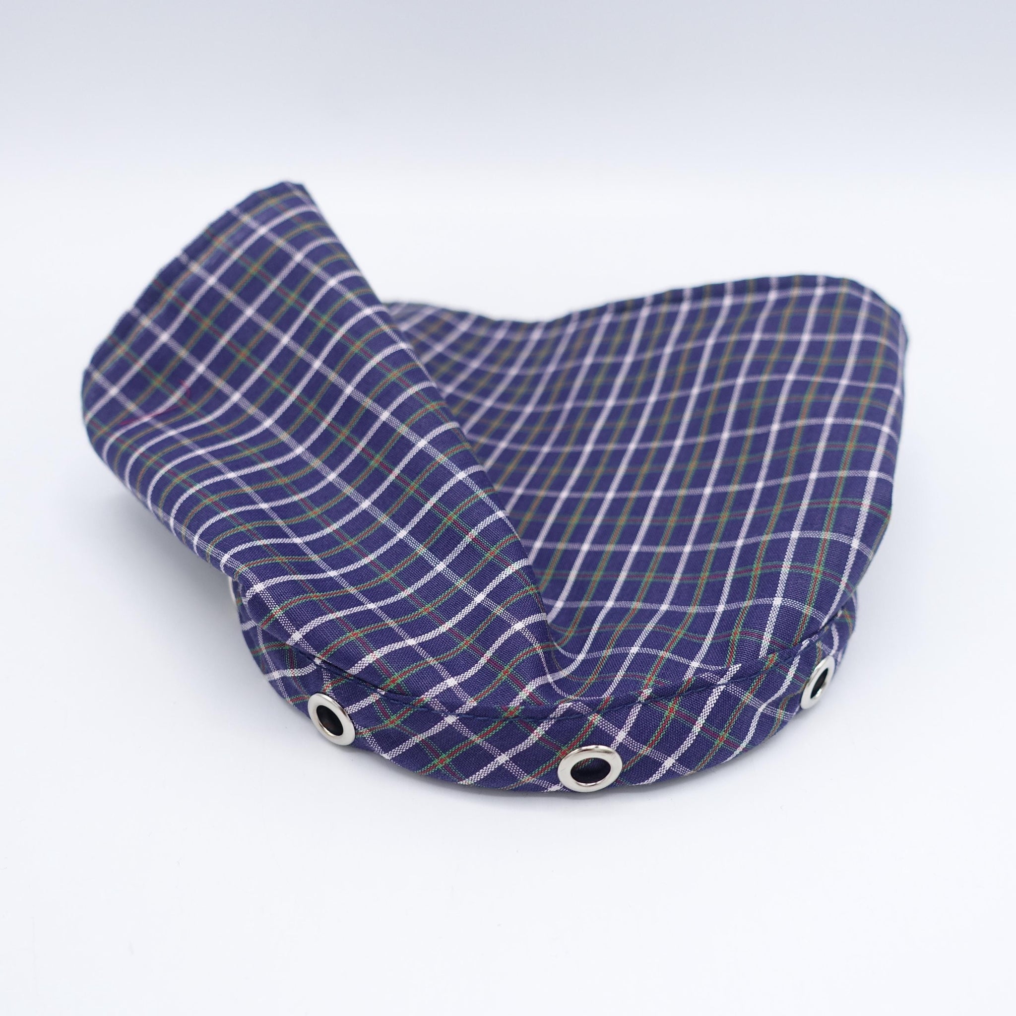 check bandana headband, Autumn headband, scarf headband for women