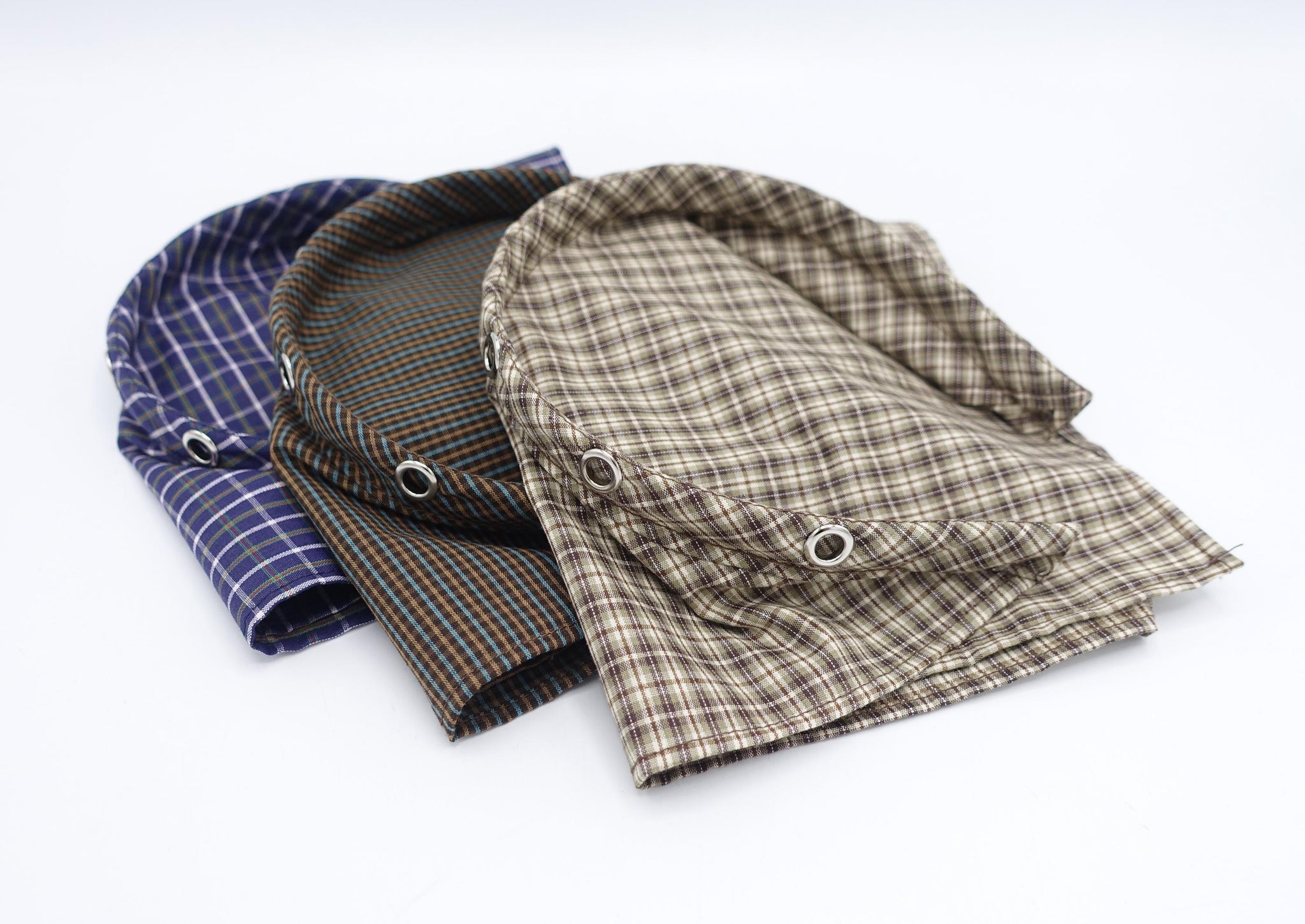 check bandana headband, Autumn headband, scarf headband for women