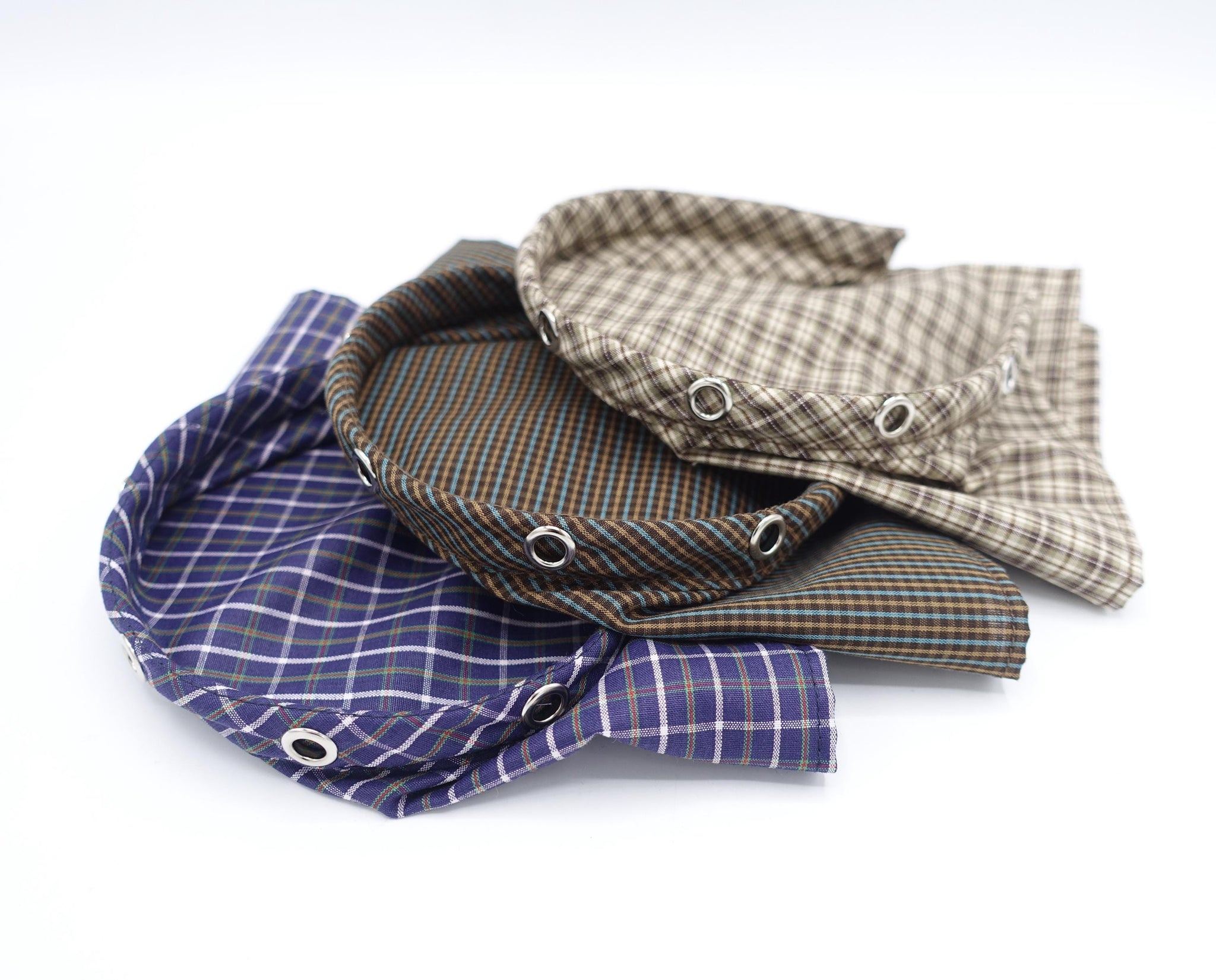 check bandana headband, Autumn headband, scarf headband for women