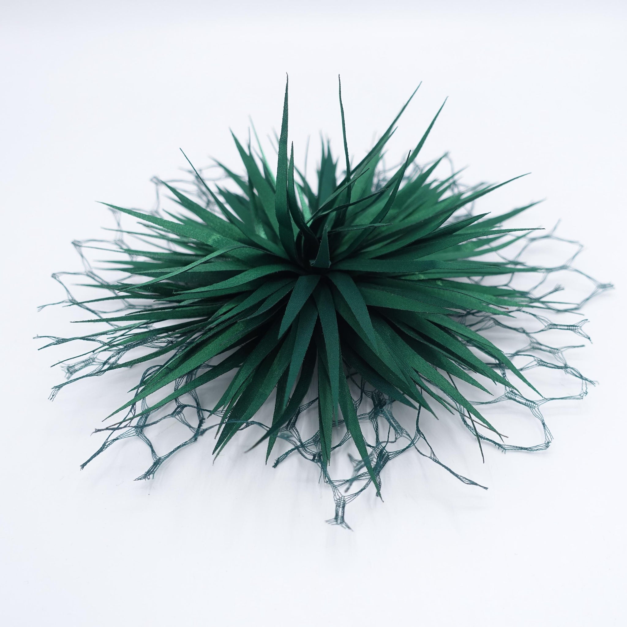 leaf flower hair fascinator