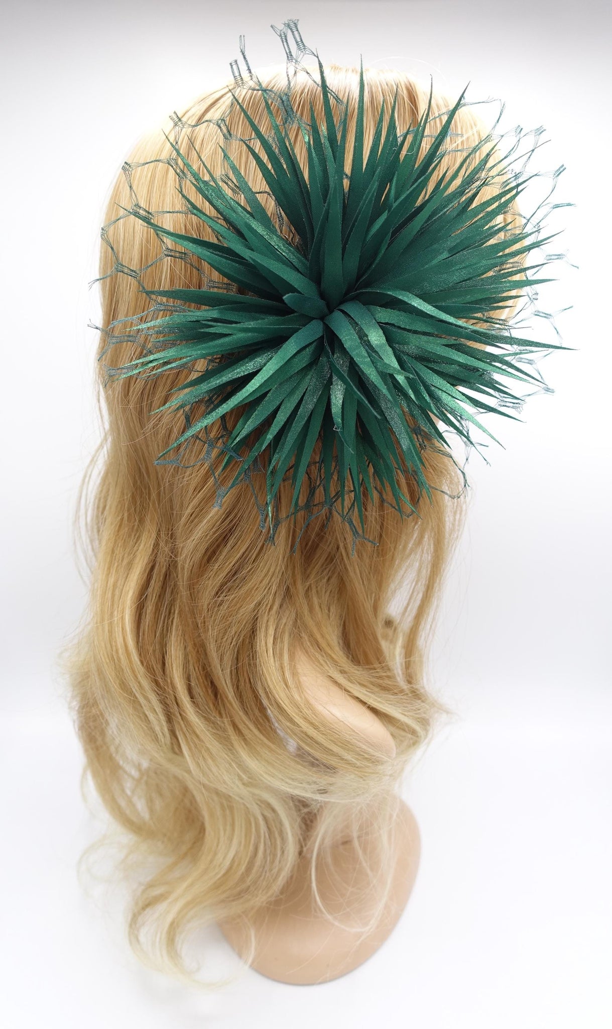leaf flower hair fascinator