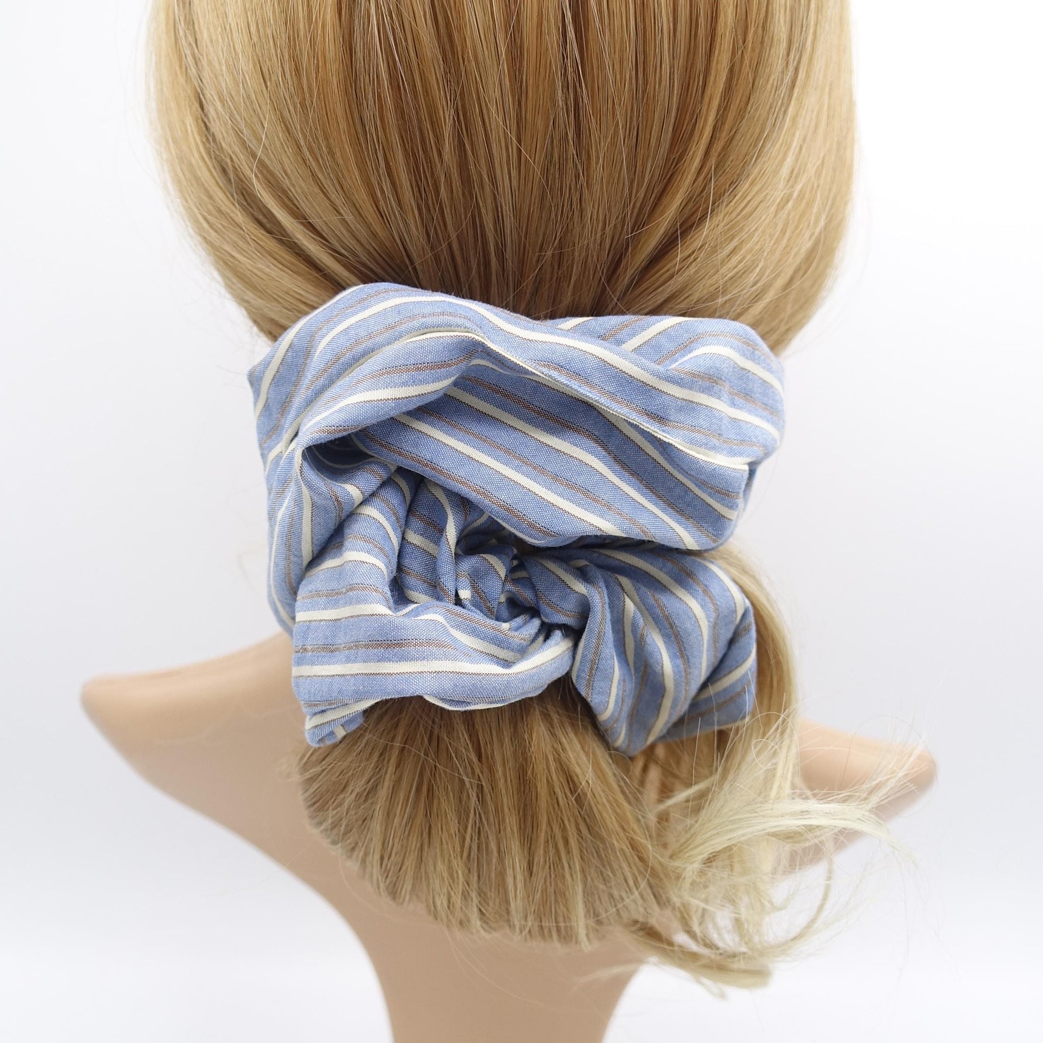 stripe scrunchies, oversized scrunchies for women