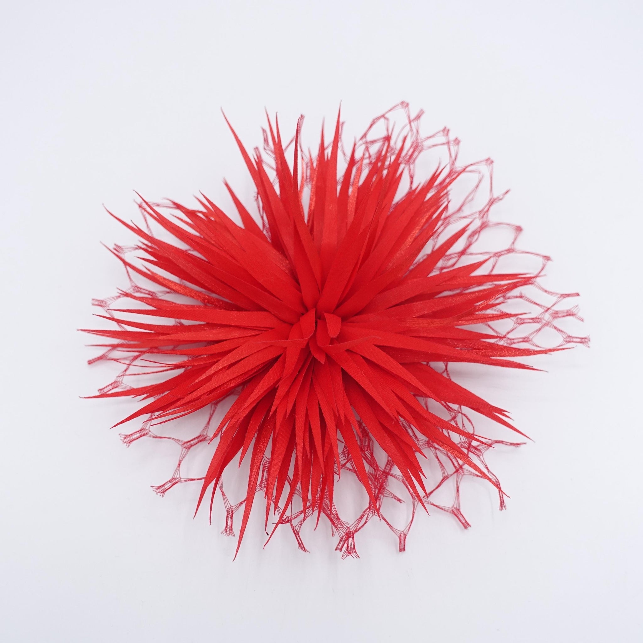 leaf flower hair fascinator