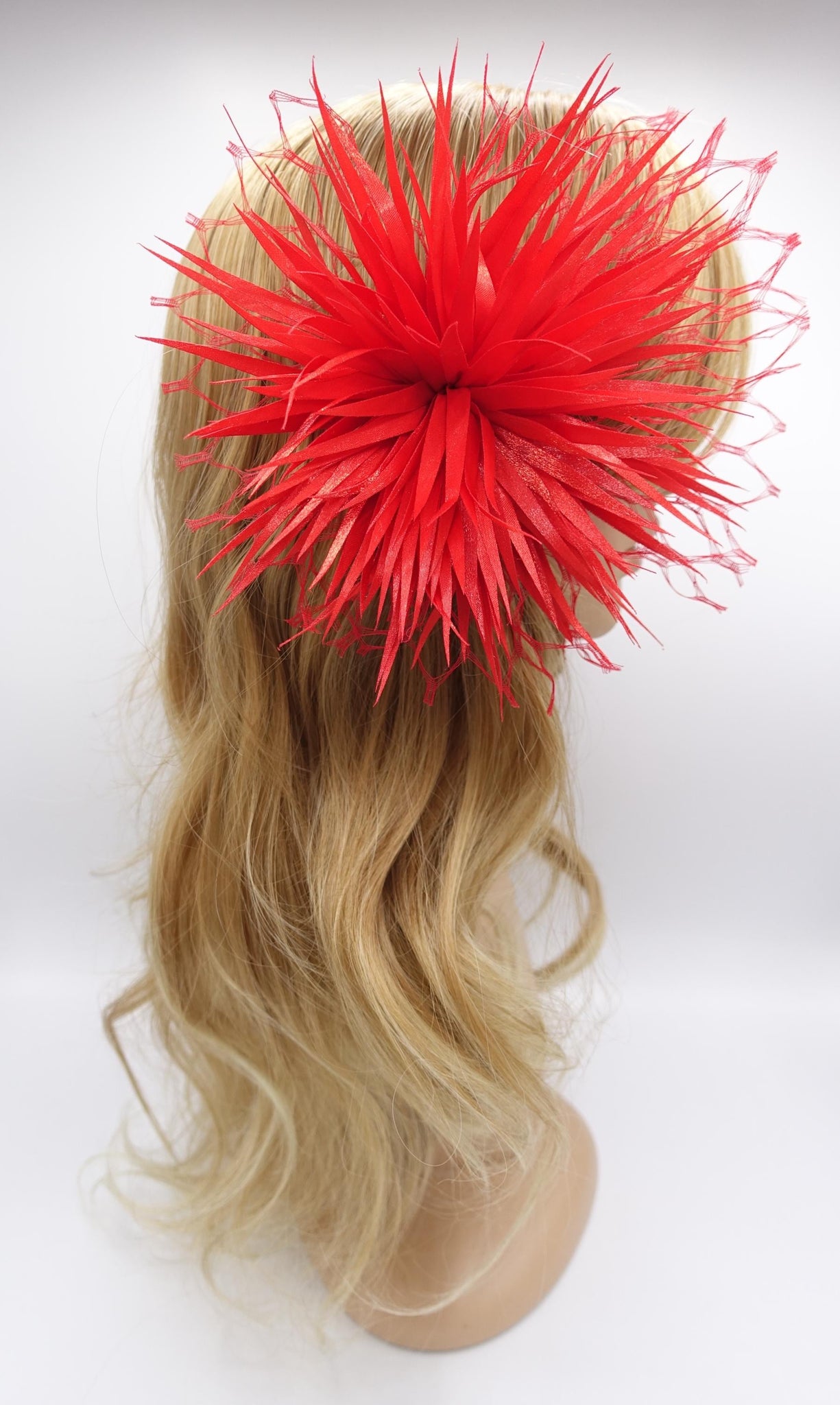 leaf flower hair fascinator