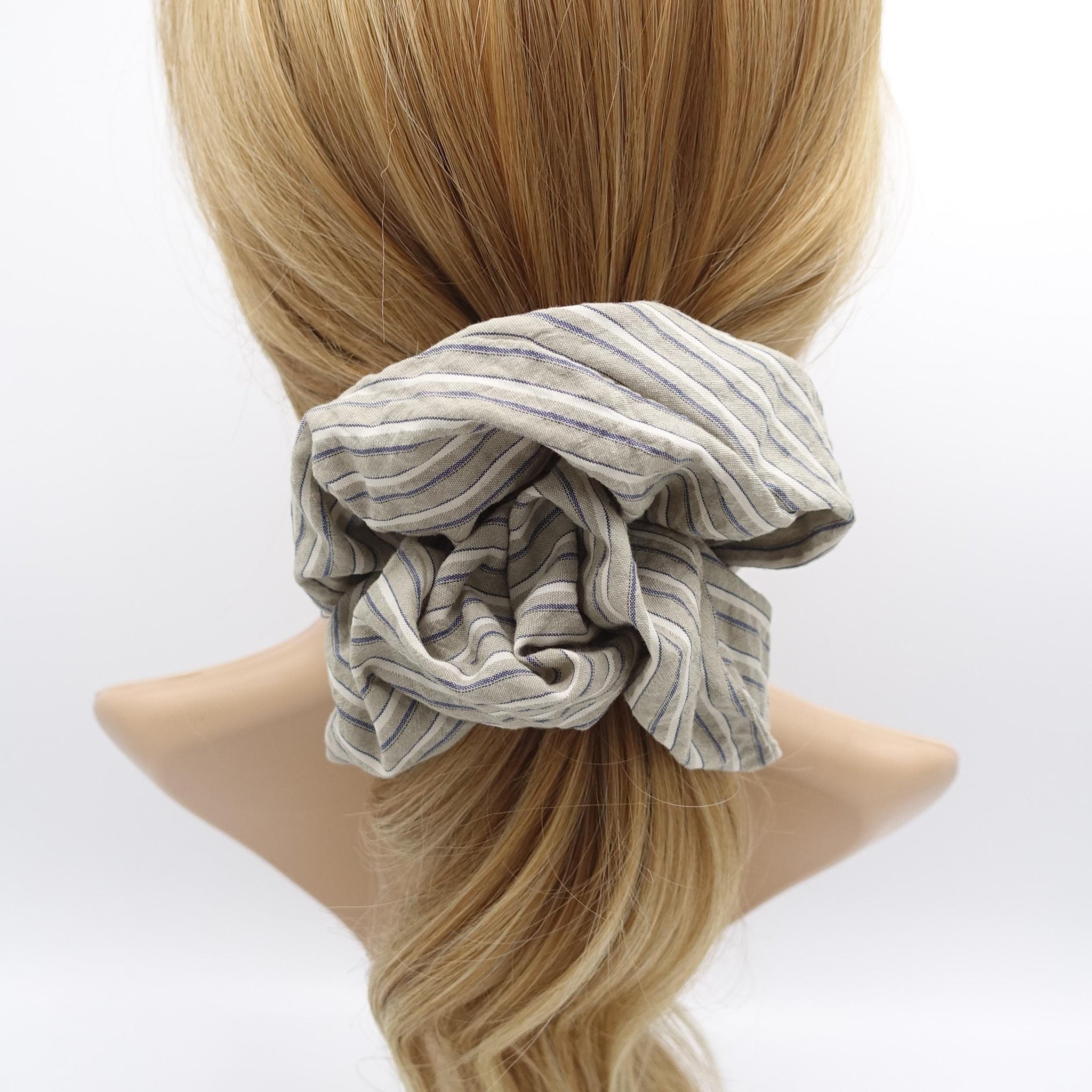 stripe scrunchies, oversized scrunchies for women