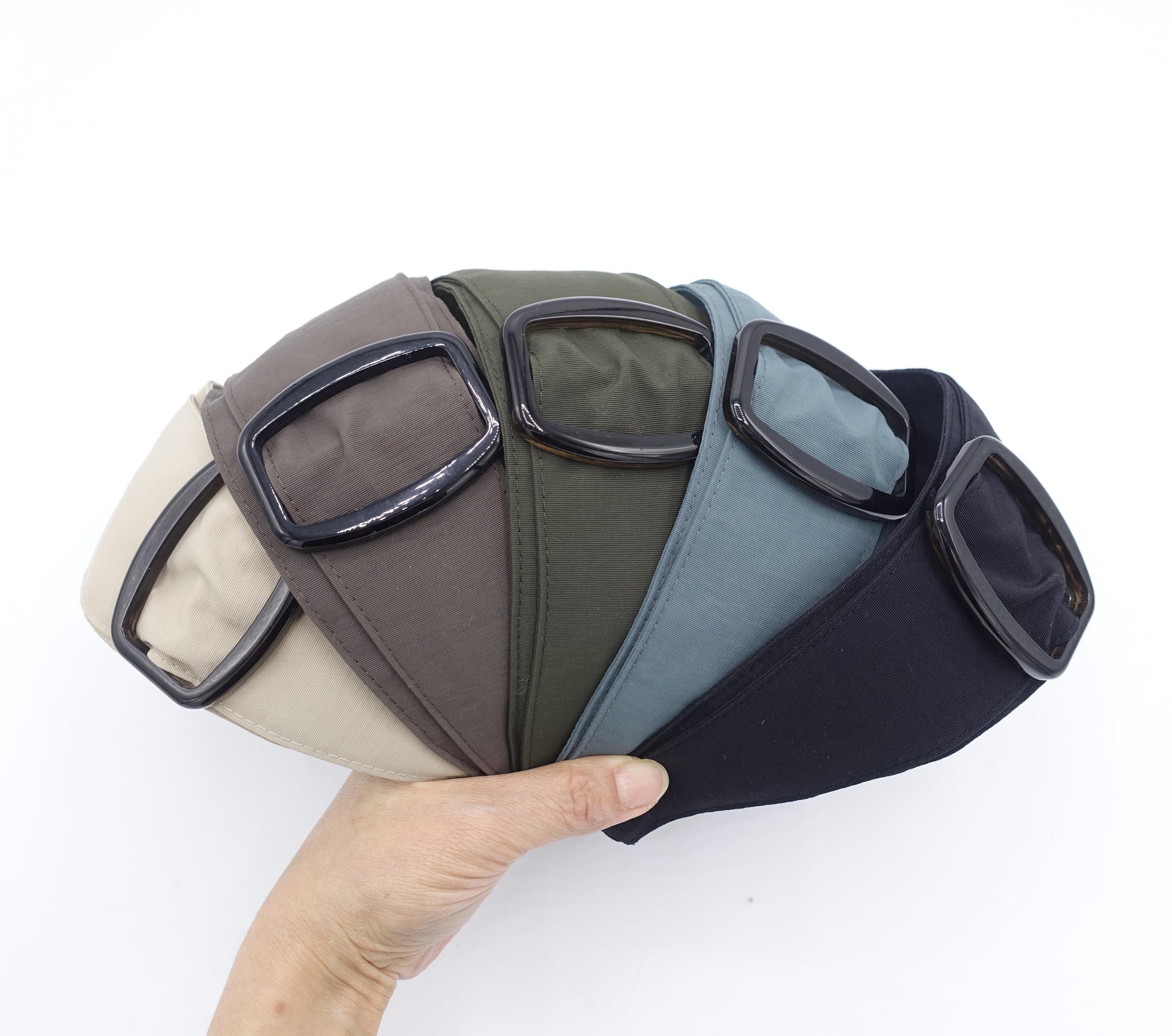 black buckle headband, double layered headband