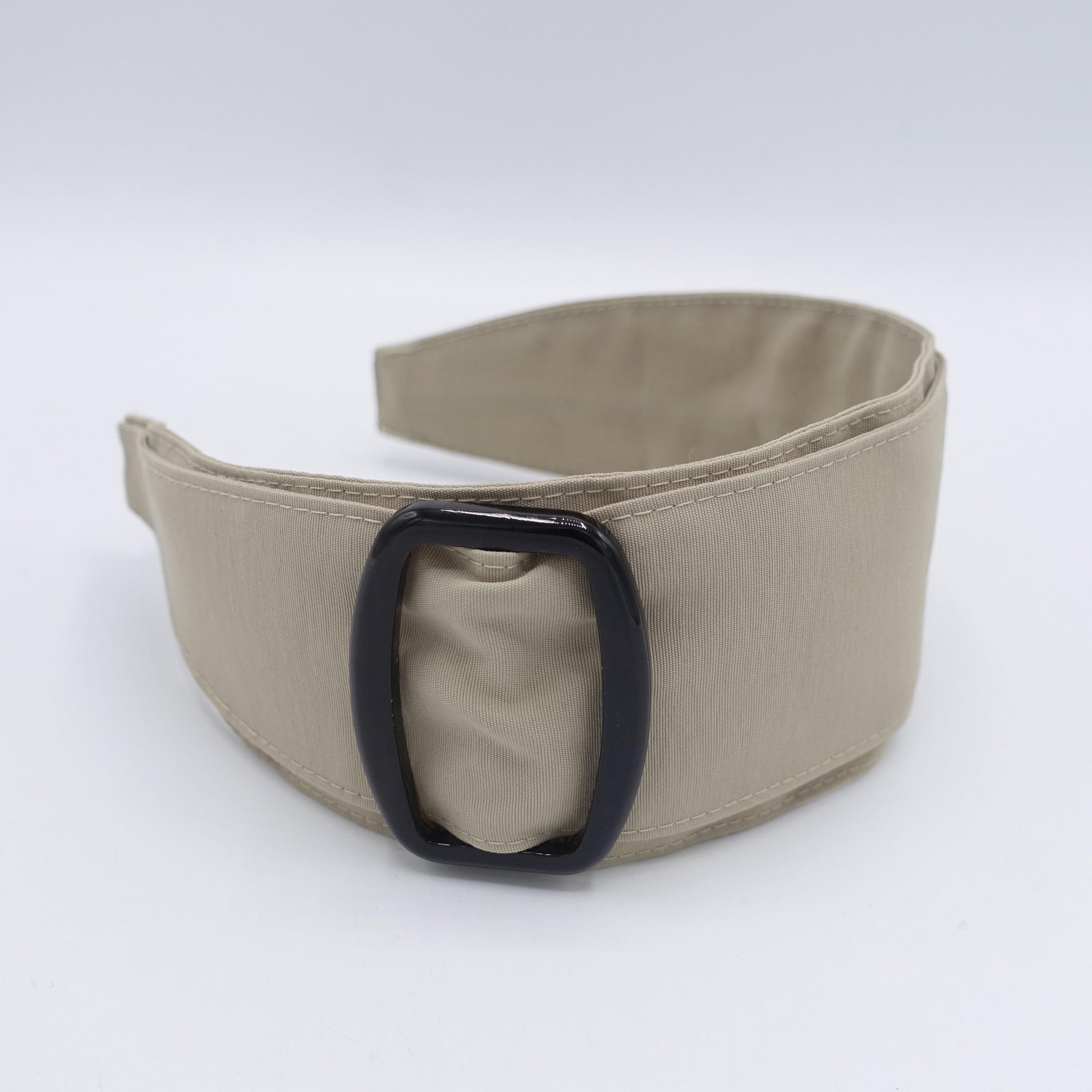 black buckle headband, double layered headband