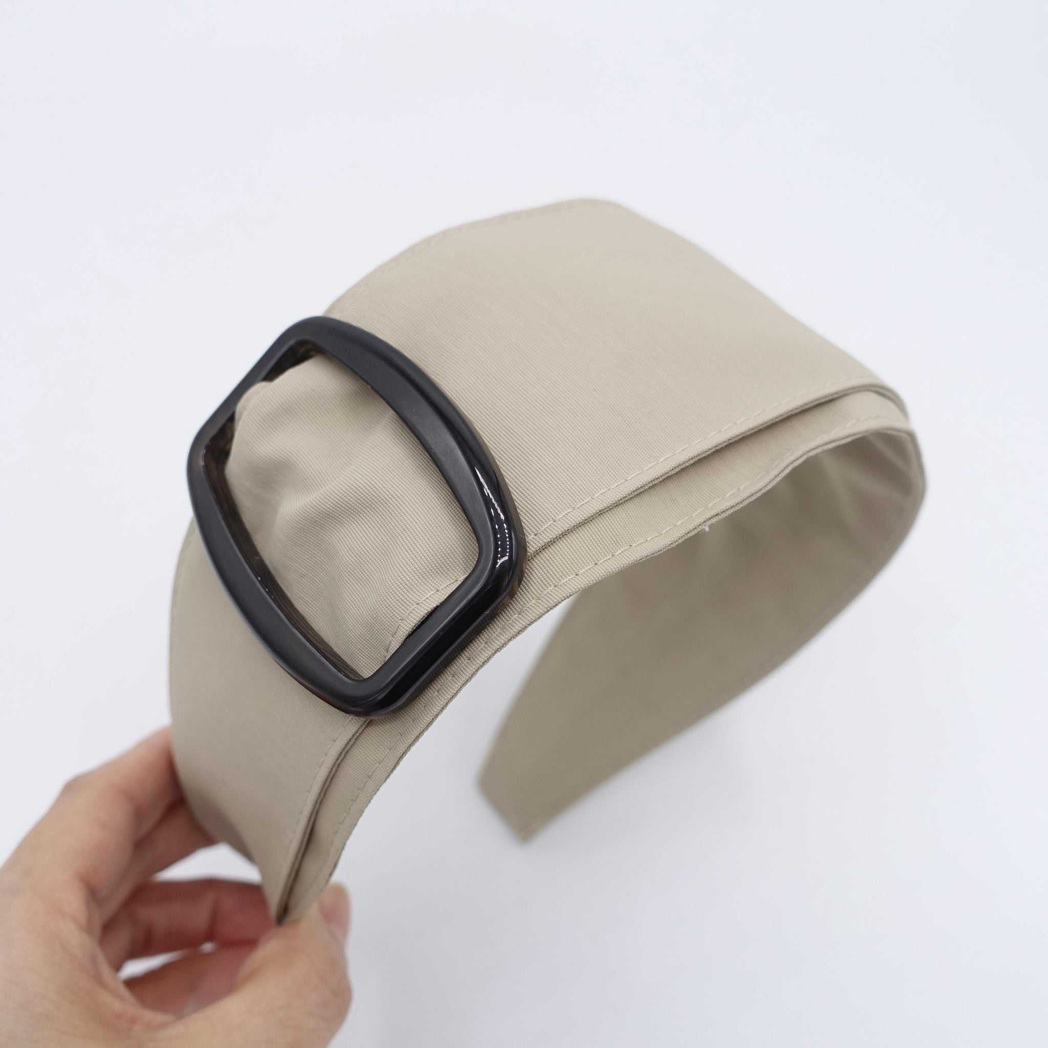 black buckle headband, double layered headband