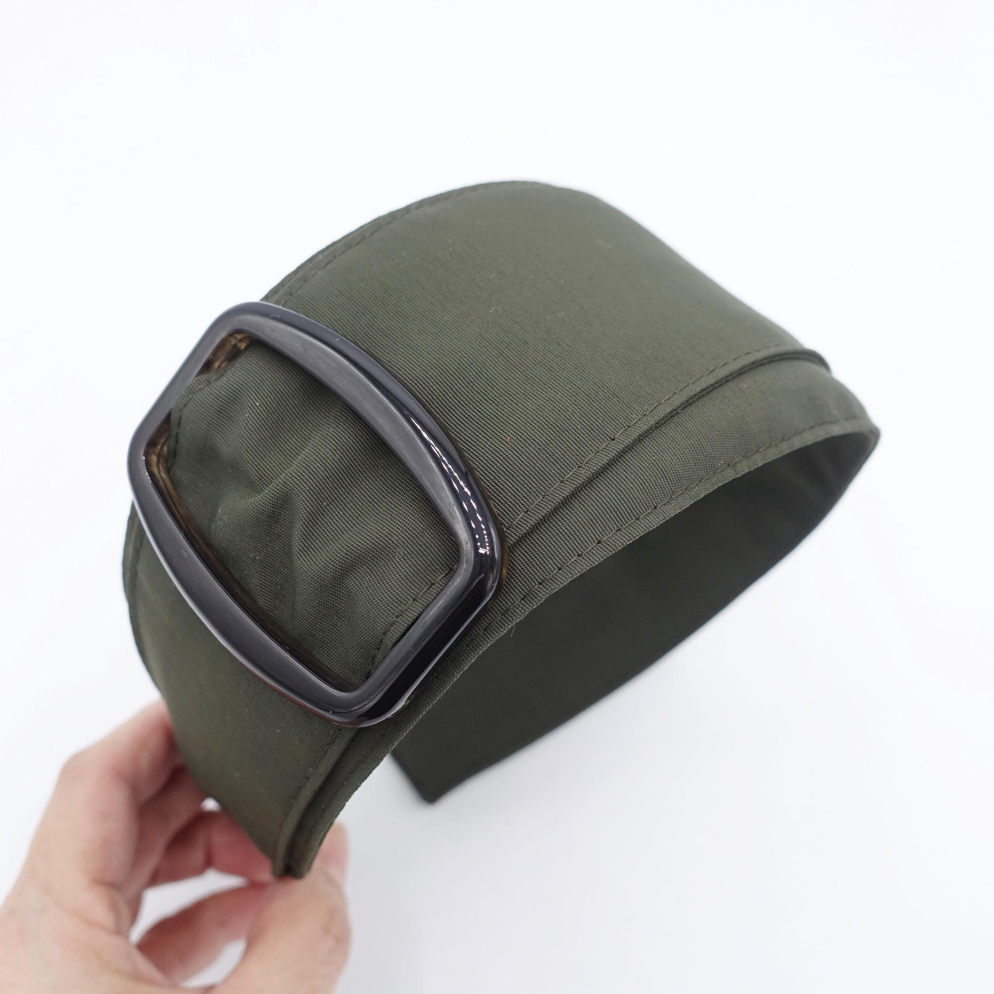 black buckle headband, double layered headband