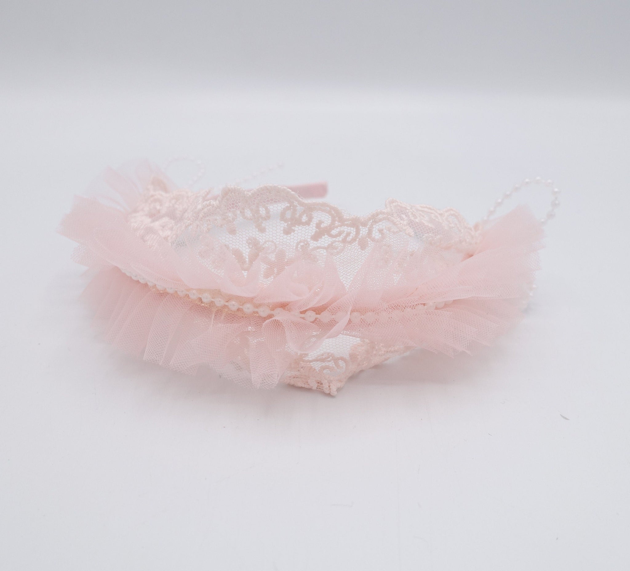 veryshine.com Baby & Kids tulle floral lace headband for a girl and kid