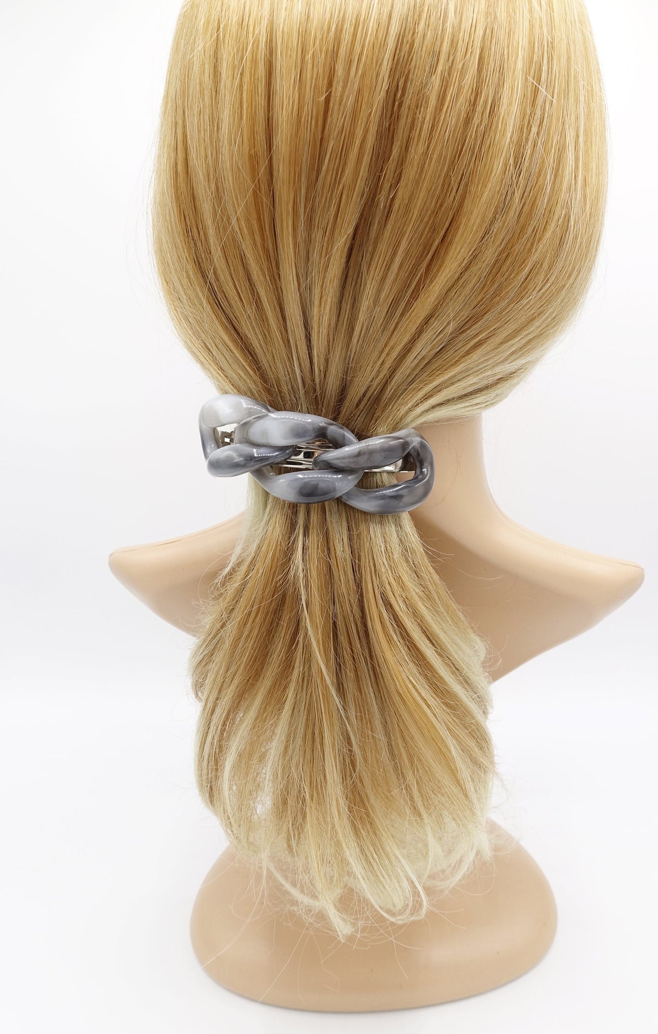 veryshine.com Barrette (Bow) acrylic chain hair barrette