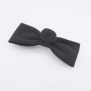 veryshine.com Barrette (Bow) Black flower end hair bow, pastel hair bow for women