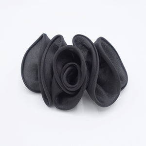 veryshine.com Barrette (Bow) Black handmade organza flower hair barrette