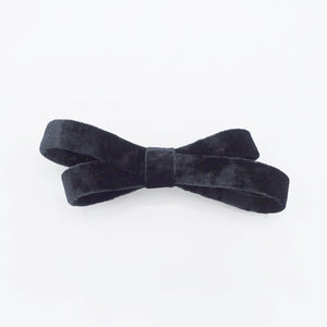 veryshine.com Barrette (Bow) Black velvet bow barrette, velvet ribbon barrette, hair accessory shop for women