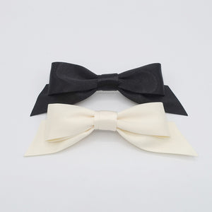 veryshine.com Barrette (Bow) glossy satin layered hair bow basic style for women